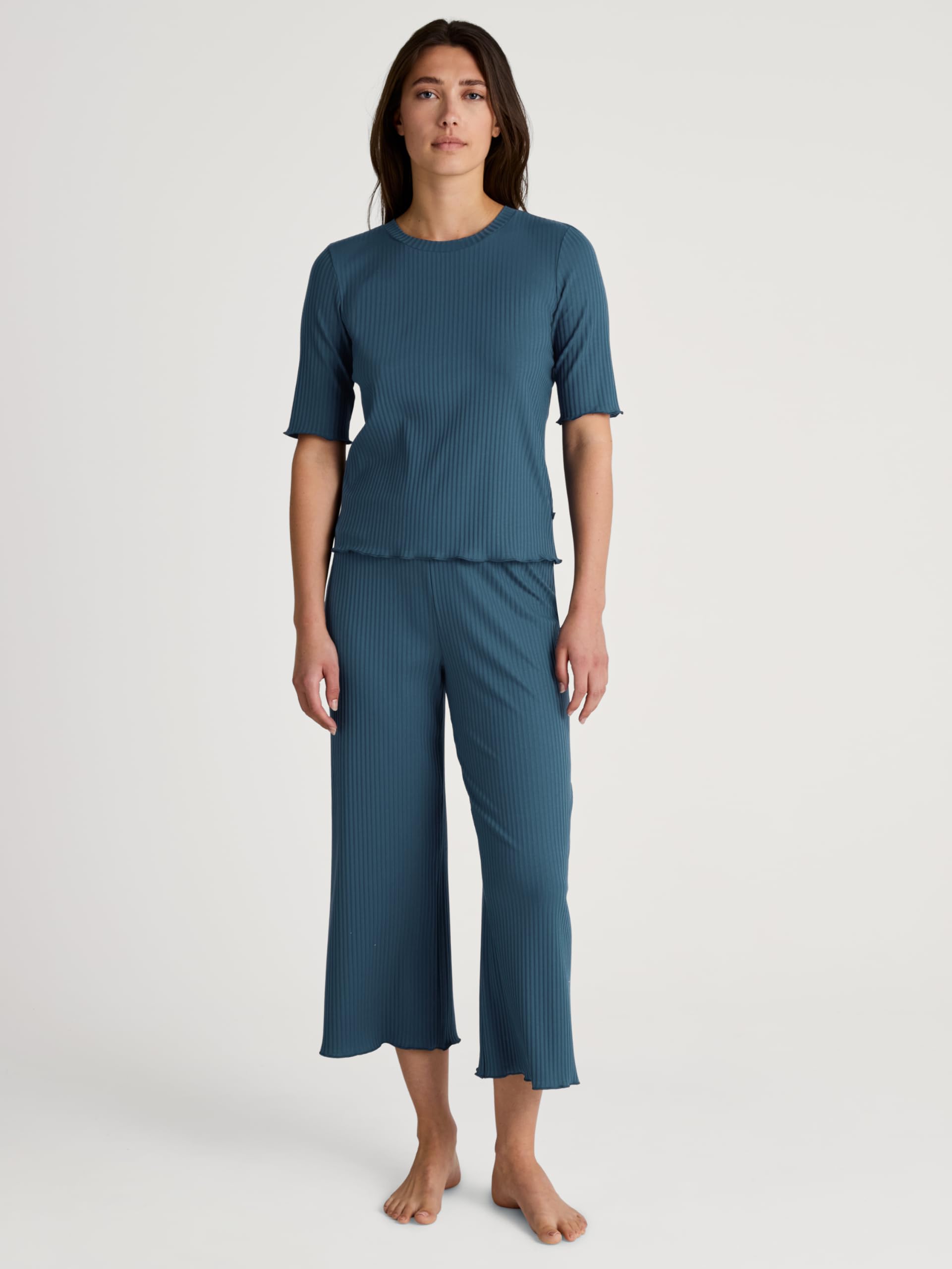 calida-favourites-lounge-t-shirt-damen-baumwoll-ripp-figurnah-basic image 4