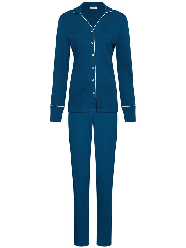 pastunette-premium-blue-mirage-pyjama-blau-baumwolle image 1