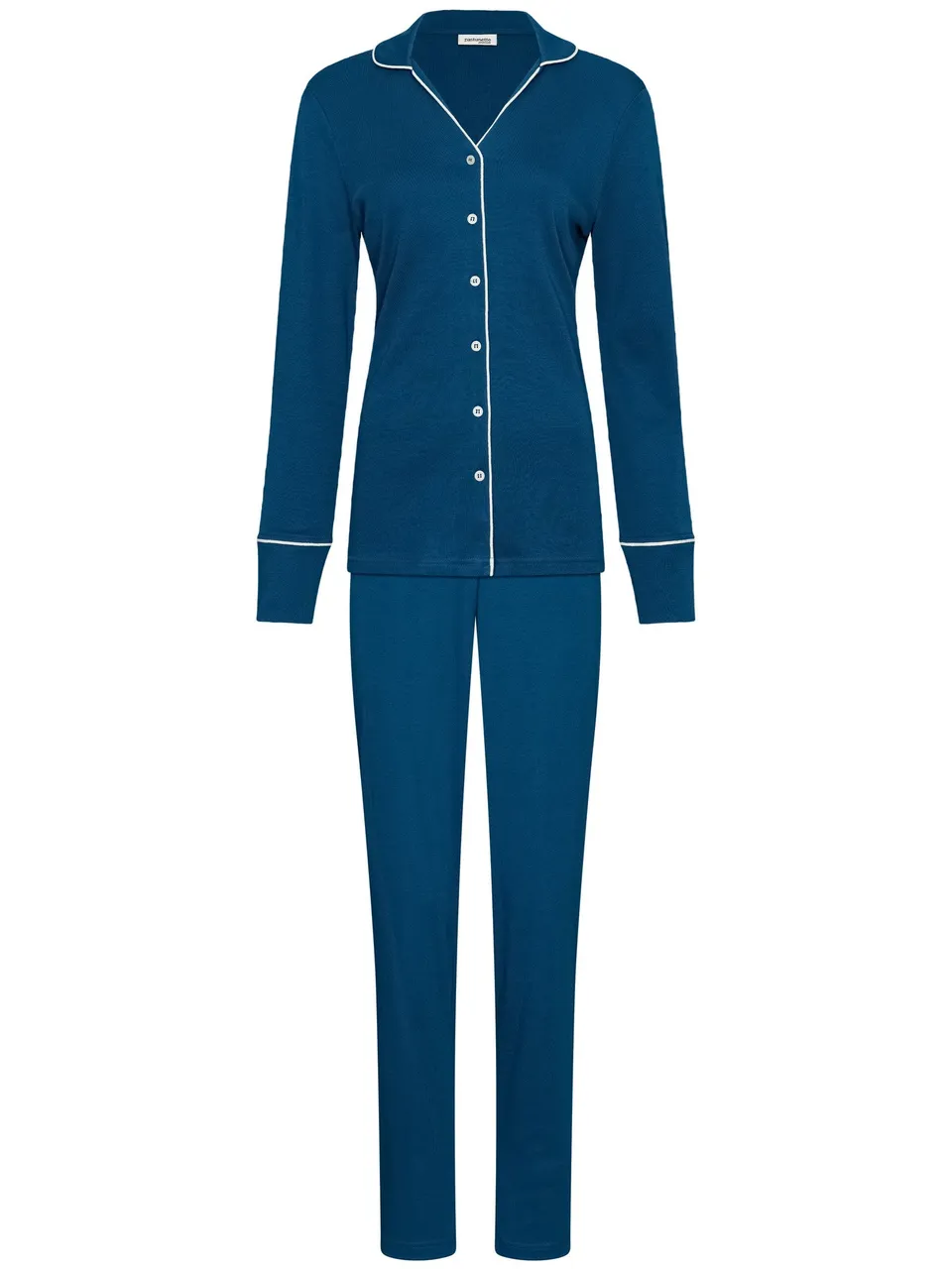 pastunette-premium-blue-mirage-pyjama-blau-baumwolle image 1
