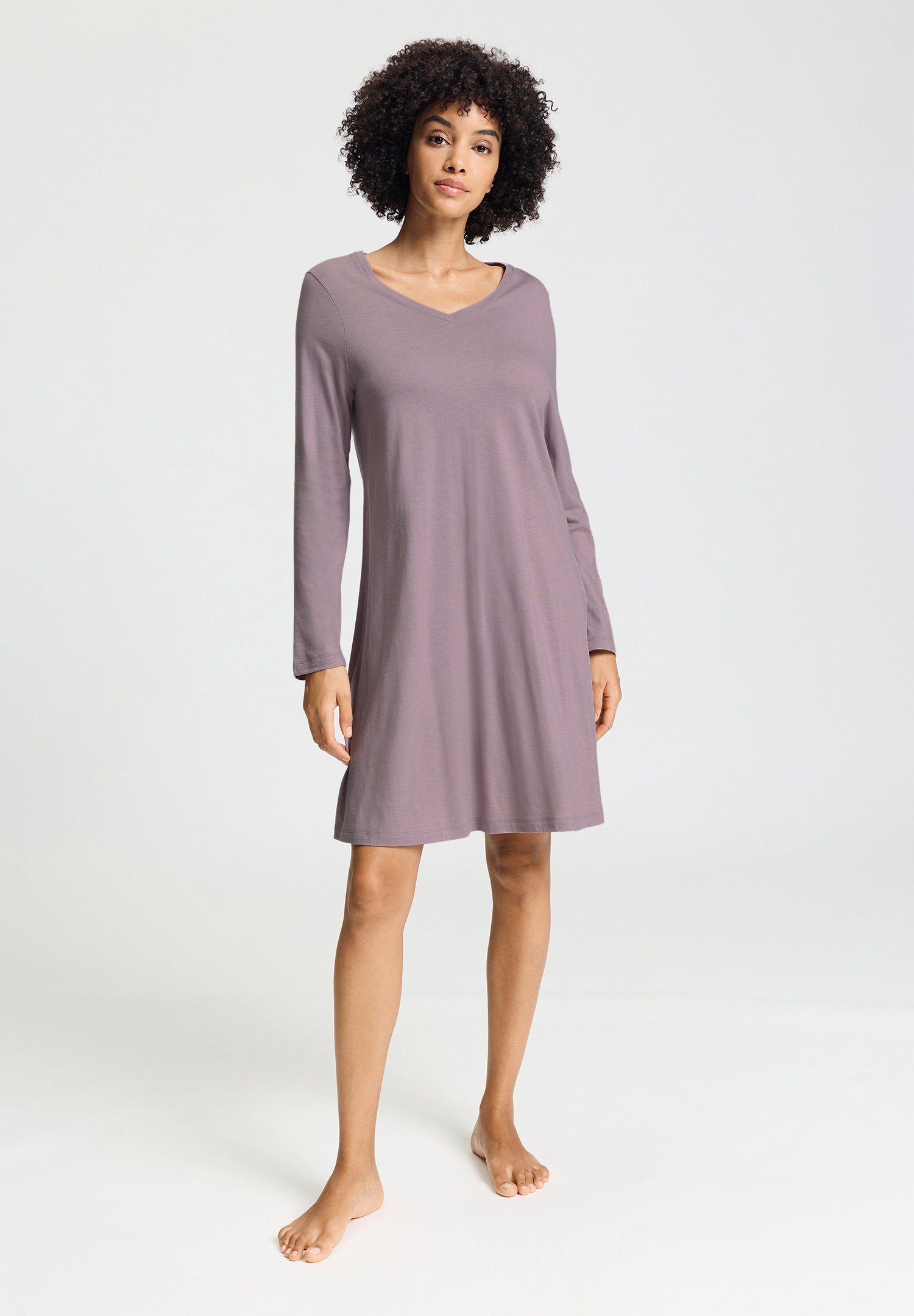 hanro-sleep-lounge-nachthemd-074847-damen-stormy-rose-modal image 2