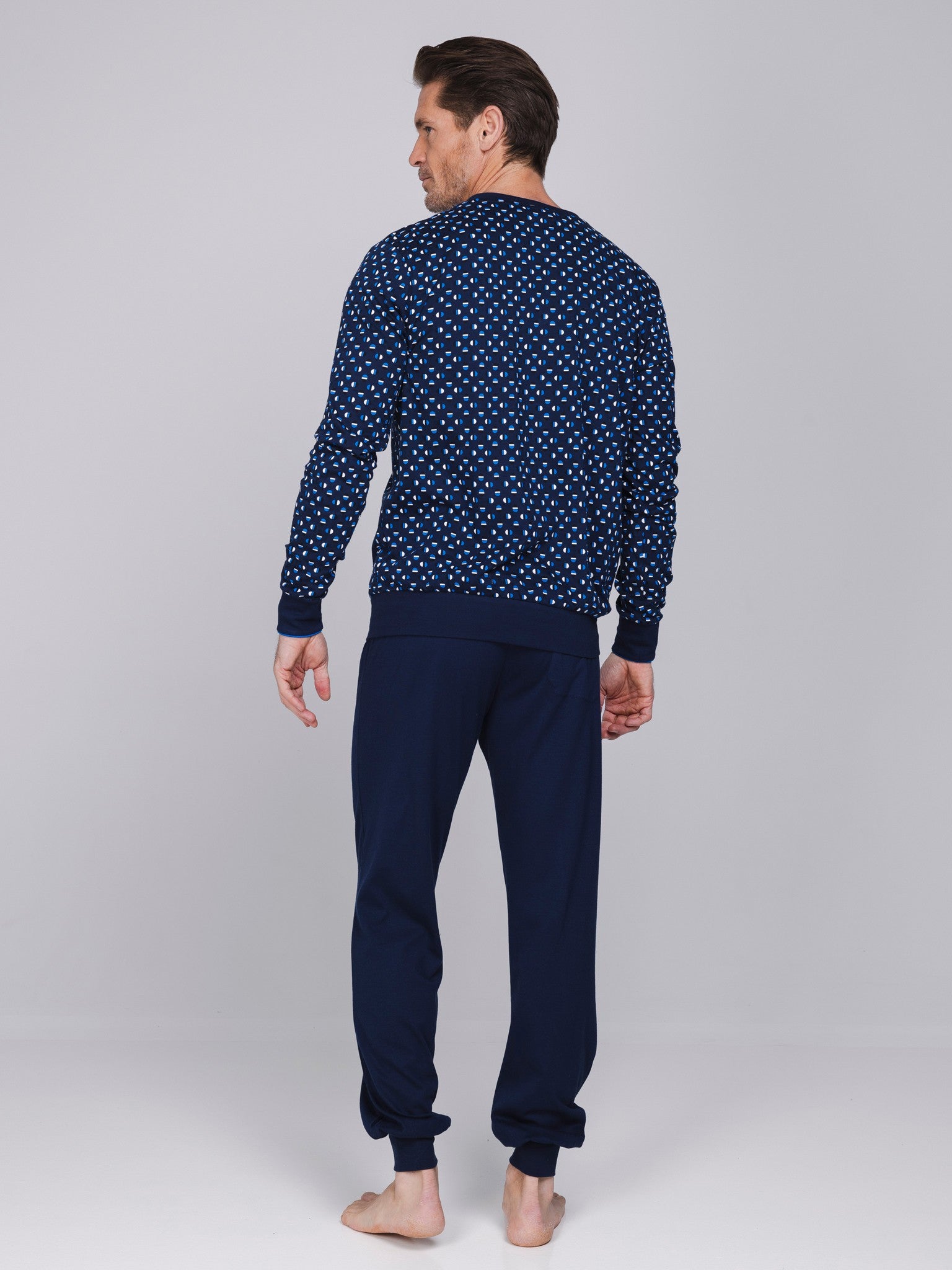 pastunette-blue-draft-pyjama-herren-baumwolle-dunkelblau image 5