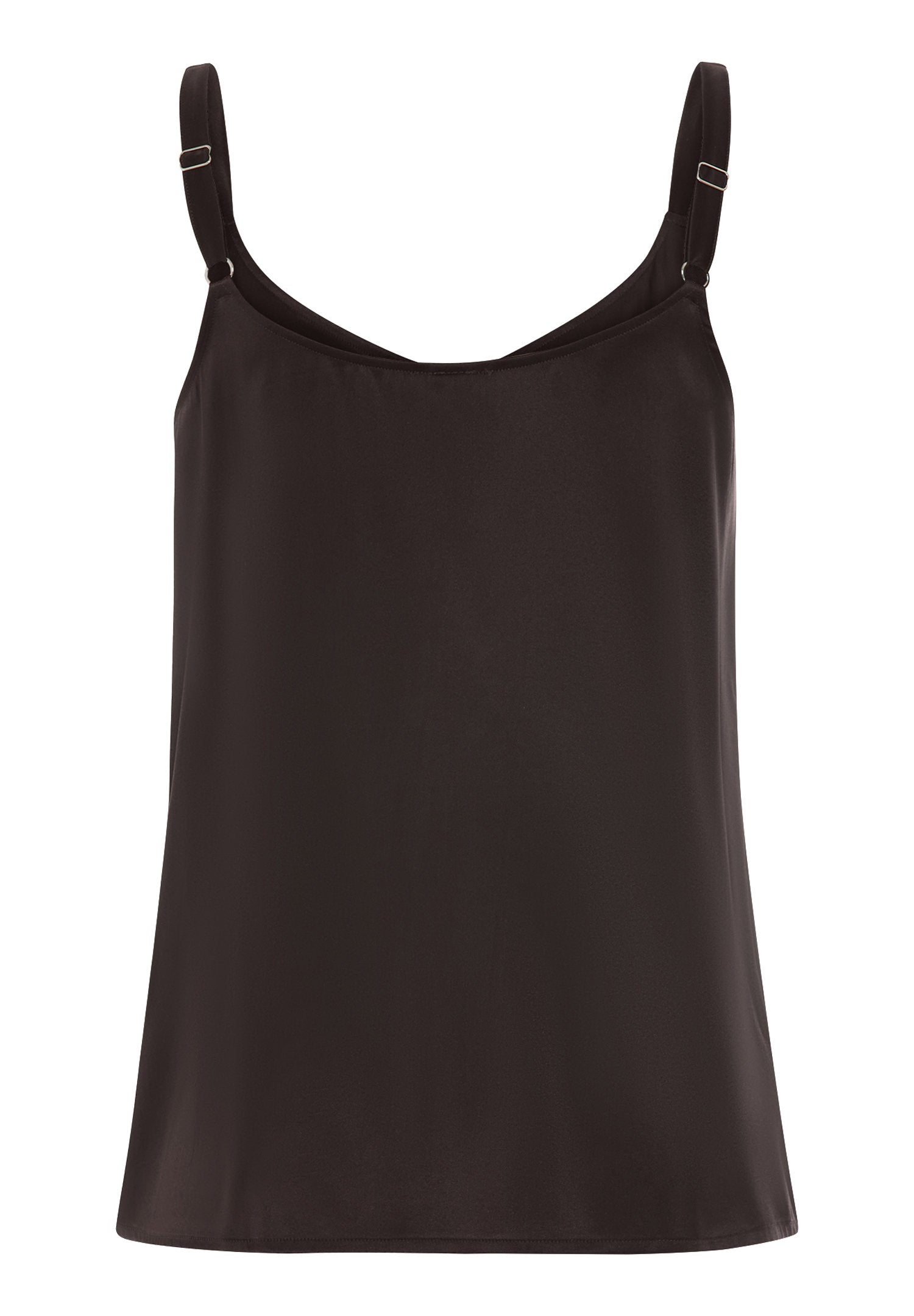 hanro-grand-central-spaghetti-top-dark-mocha-seide image 4