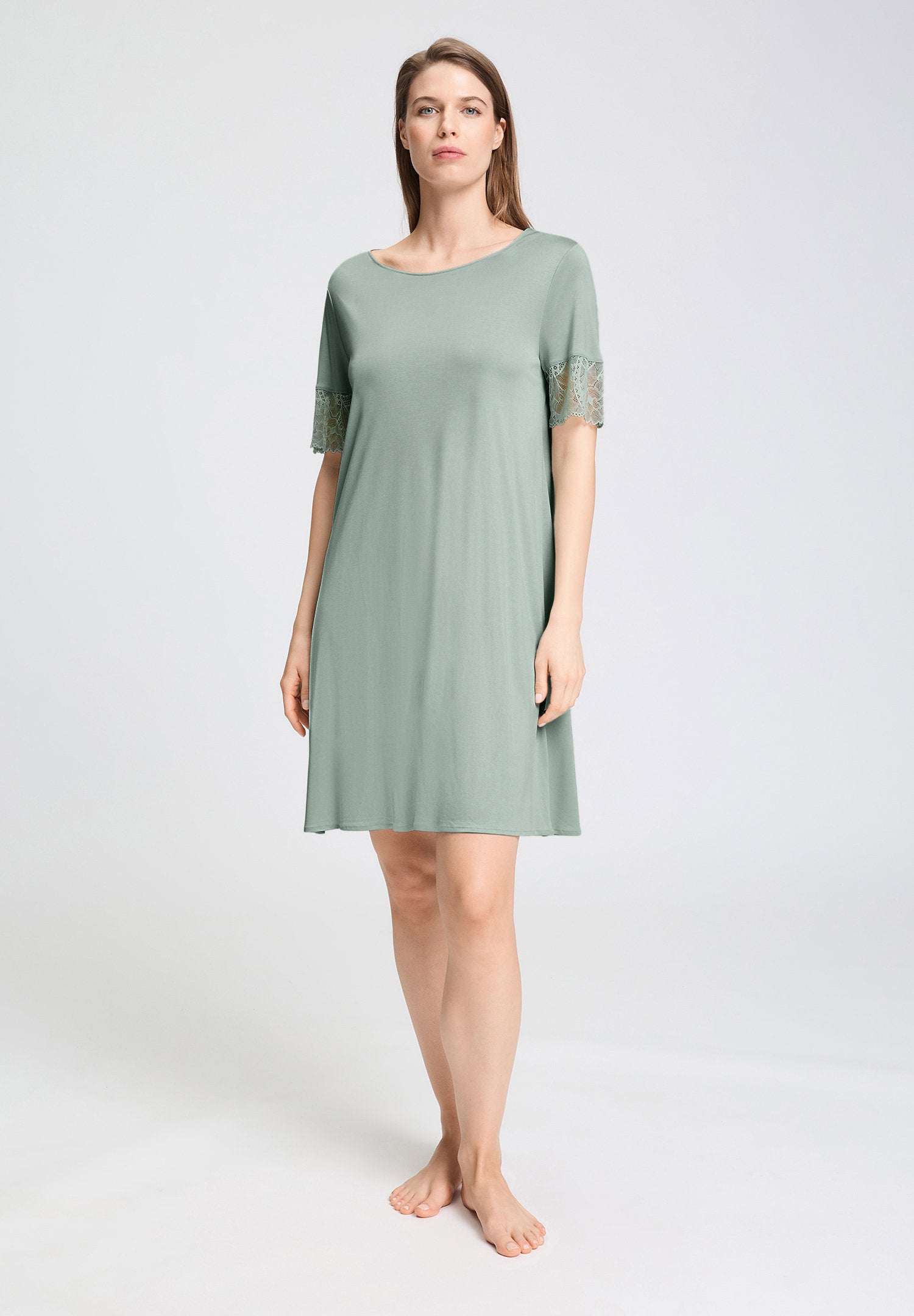 hanro-azelia-s-slv-nightdress-95cm-nachthemd-mystic-breeze image 2