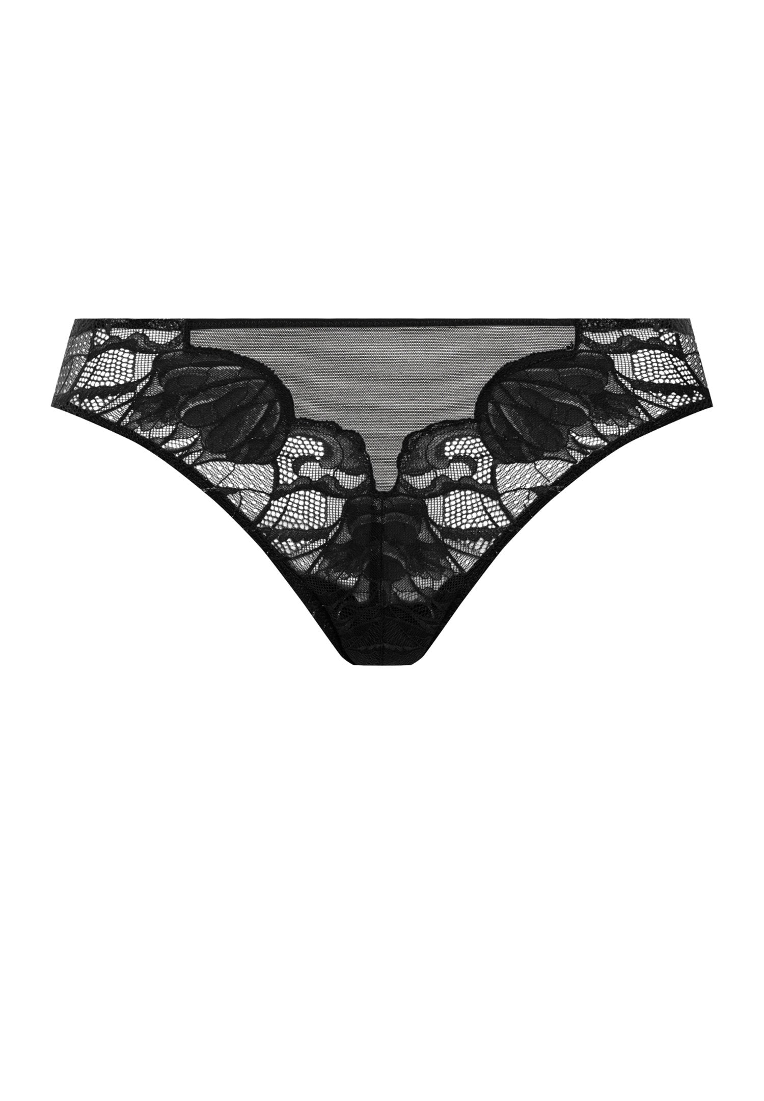hanro-lysia-thong-string-damen-schwarz-spitze image 1