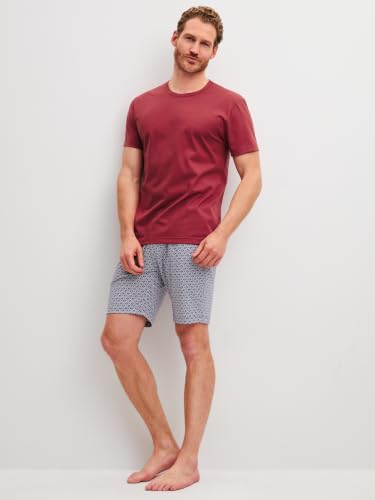 calida-cotton-special-kurz-pyjama-herren-garnet image 7