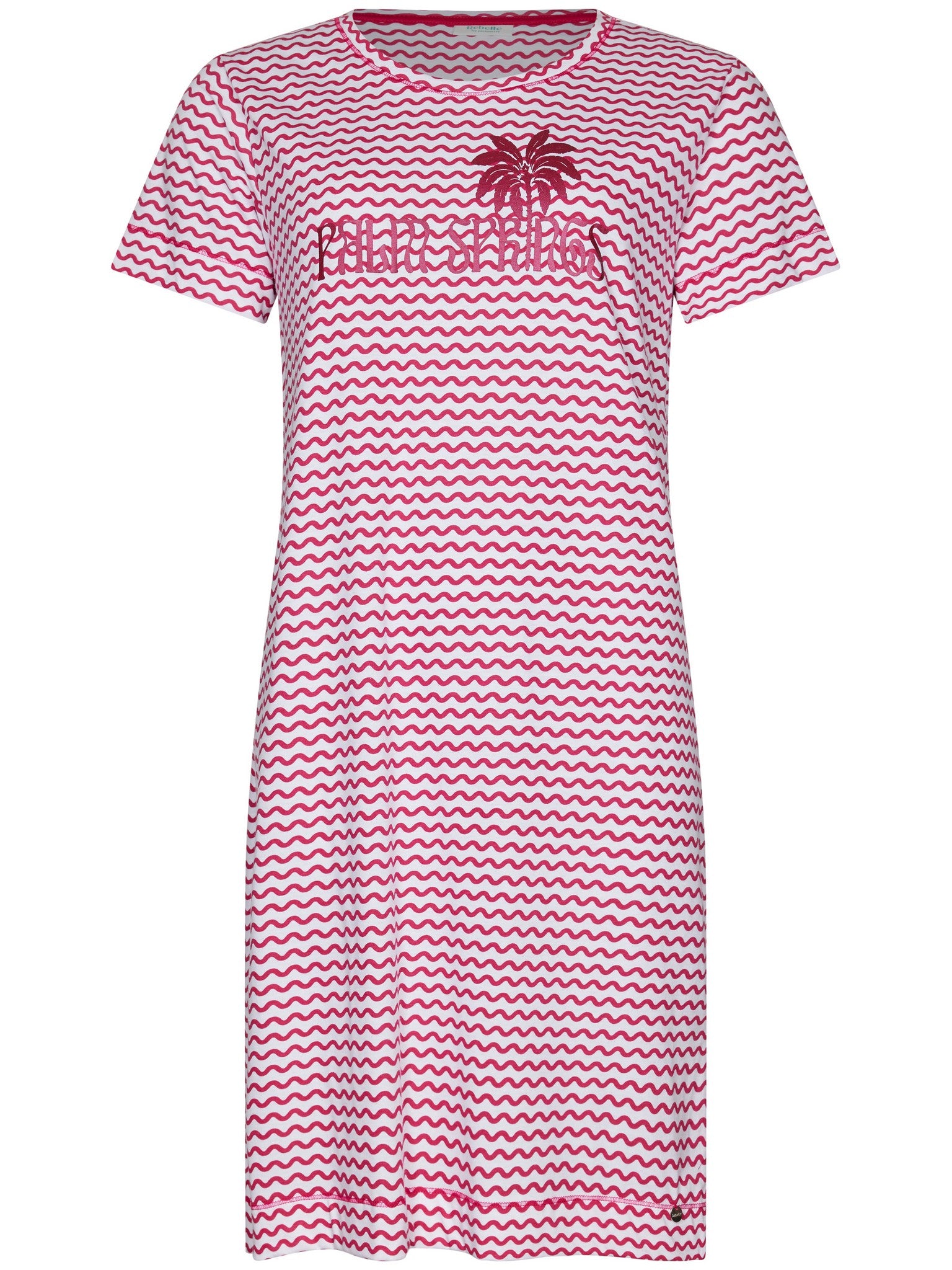 pastunette-myrebelle-palm-springs-nachthemd-rosa-bio-baumwolle image 1