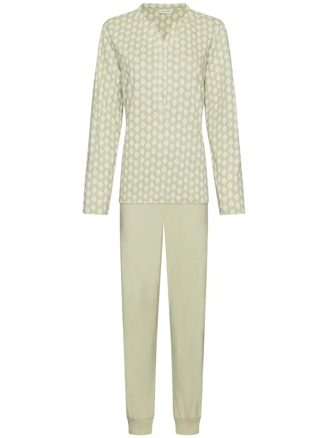 pastunette-sage-serenity-pyjama-gr-n-bio-baumwolle image 1