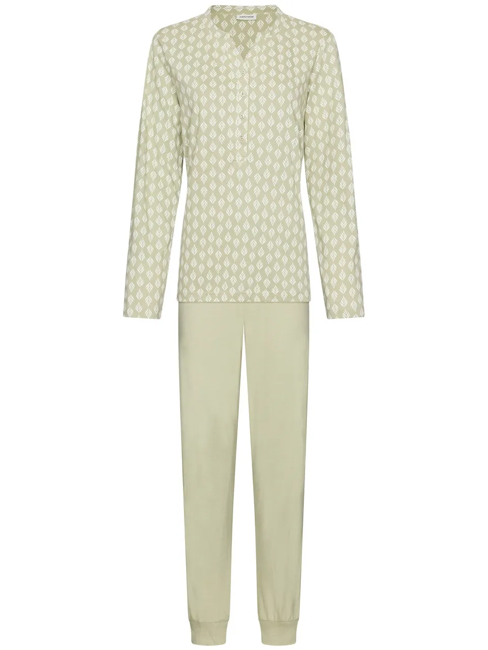 pastunette-sage-serenity-pyjama-gr-n-bio-baumwolle image 1