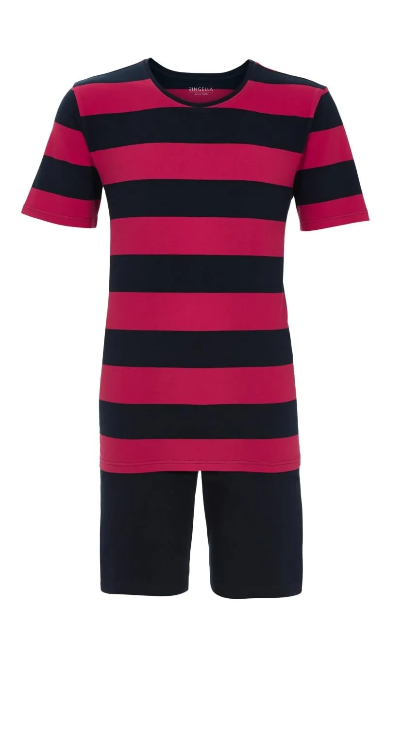 ringella-women-men-herren-shorty-stretch-rundhals-kurzpyjama image 1