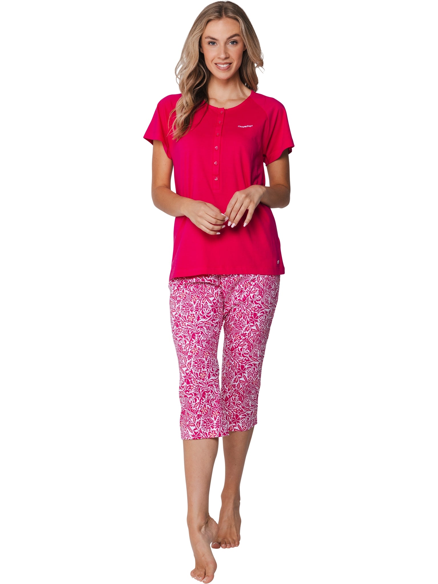 pastunette-paradise-pink-pyjama-rosa-bio-baumwolle image 3