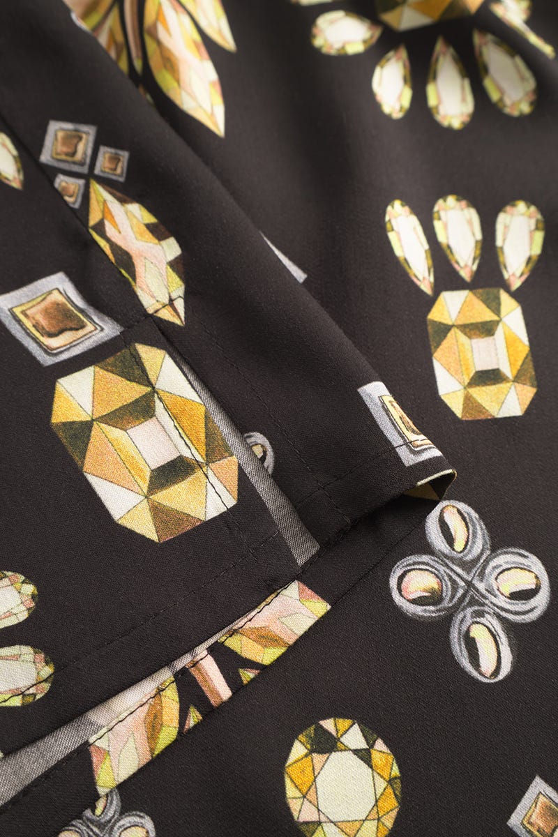 r-sch-be-happy-pyjama-kurz-diamantdruck-schwarz image 5