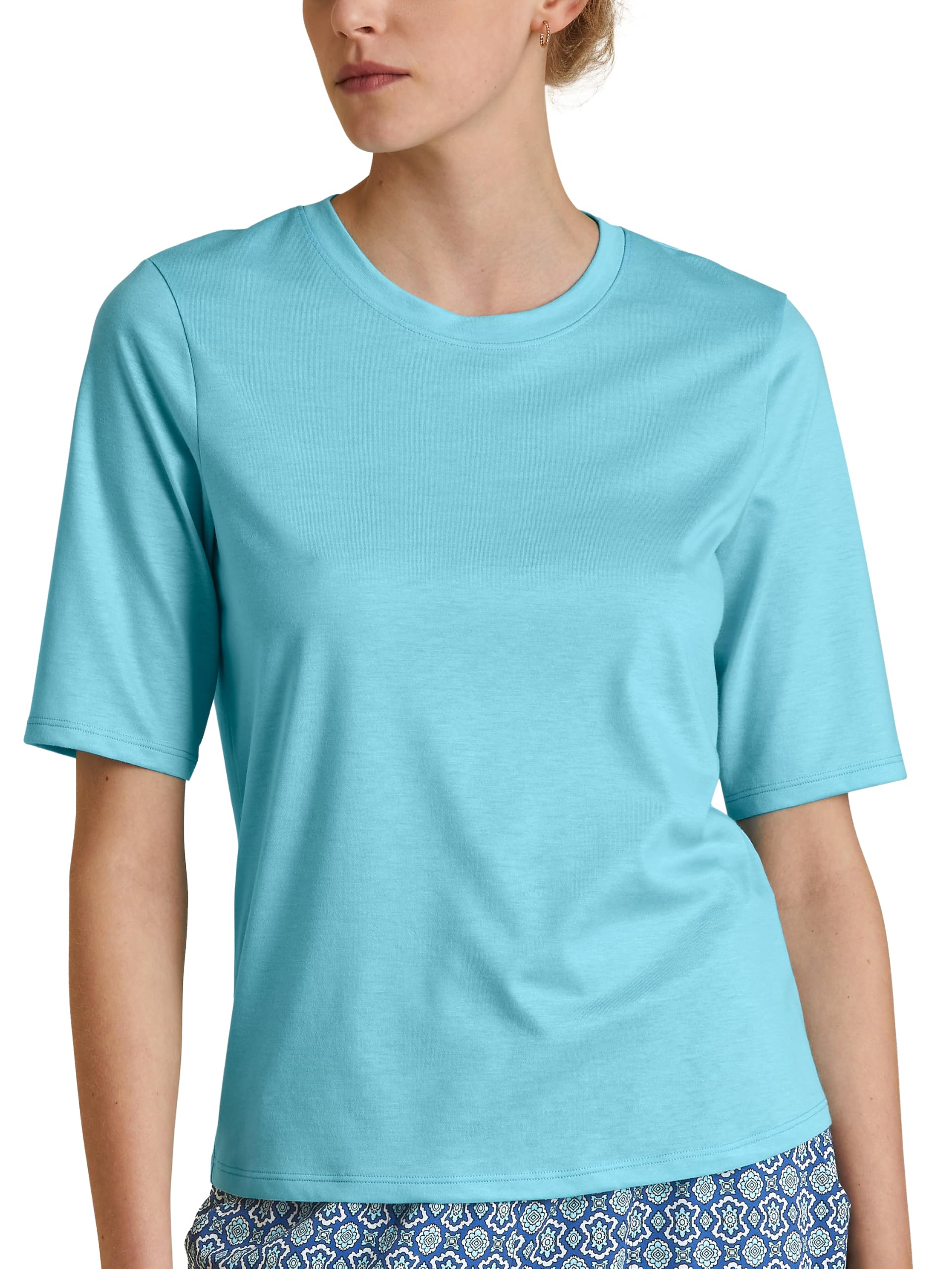 calida-favourites-lounge-t-shirt-damen-blue-topaz-baumwolle image 6