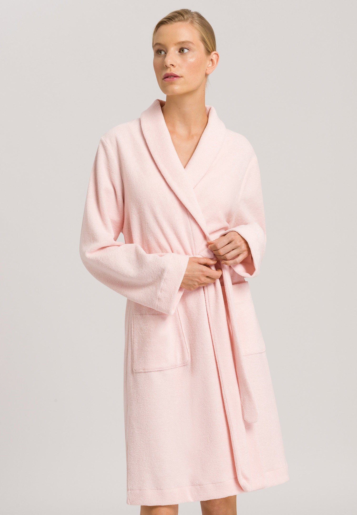 hanro-selection-bademantel-100cm-tender-rose-damen image 2