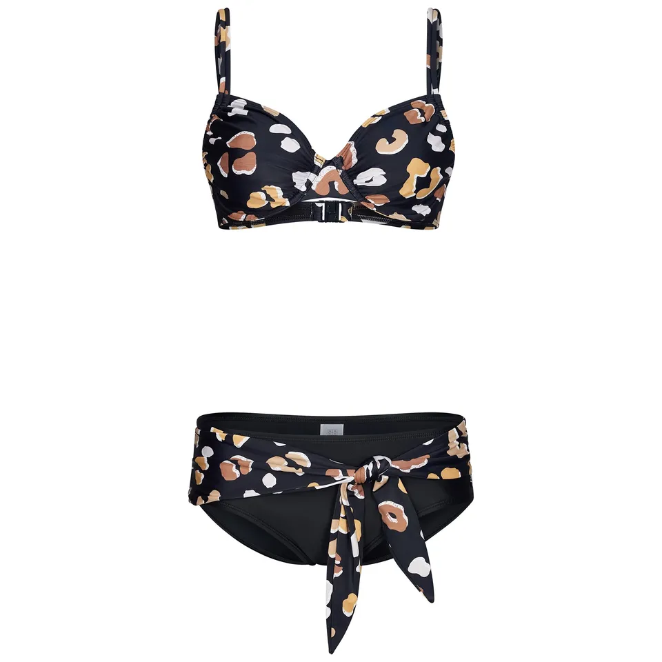 pastunette-beach-animal-bikini-schwarz-tierprint-b-gel image 1