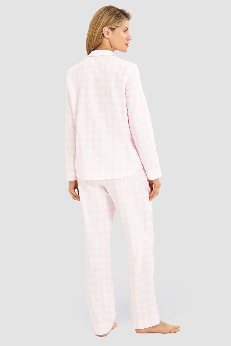 r-sch-be-happy-pyjama-lang-rosa-baumwollflanell image 3