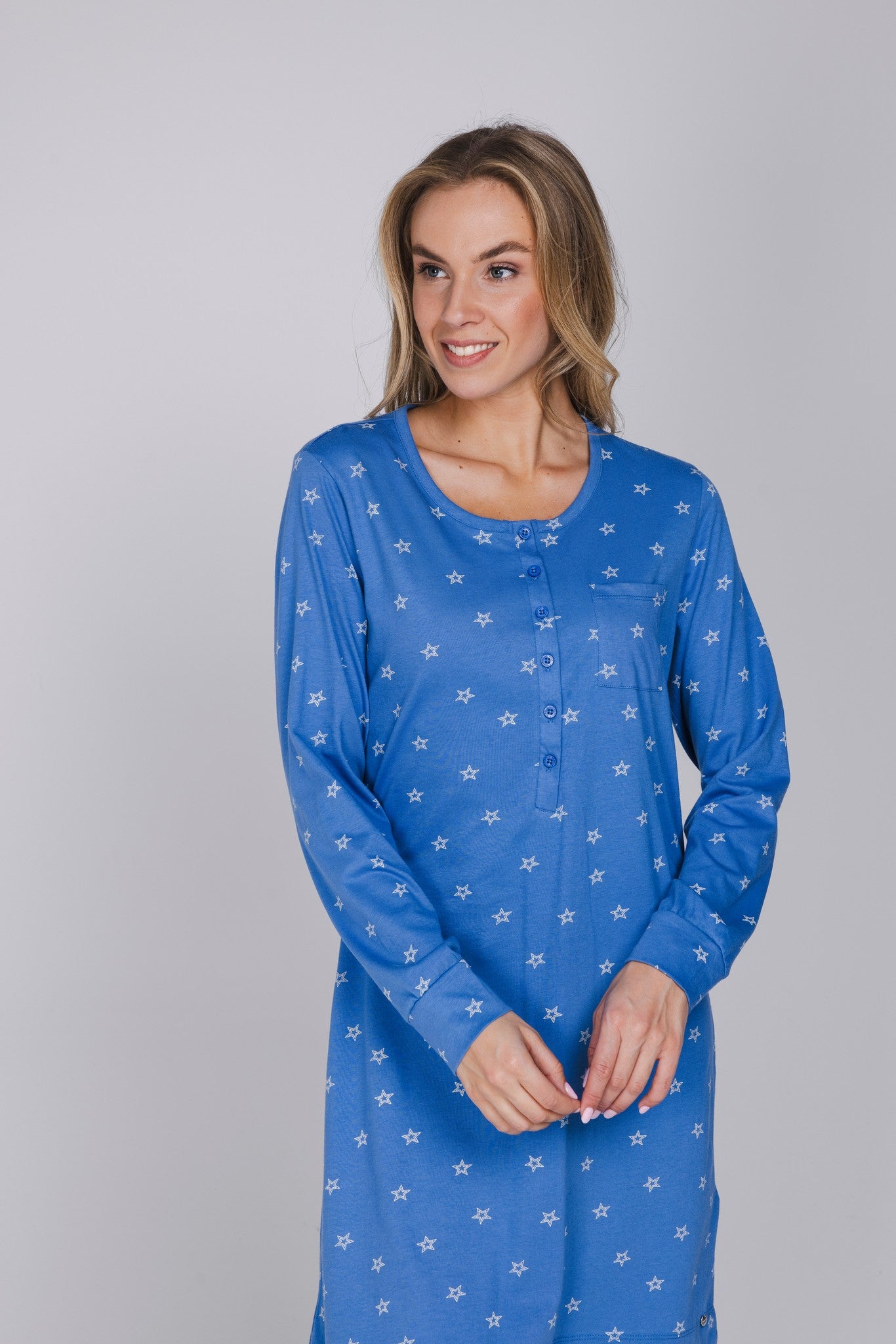 myrebelle-starry-nights-nachthemd-blau-bio-baumwolle image 5