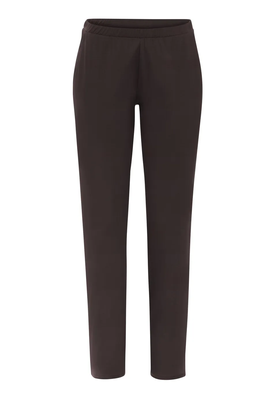 hanro-grand-central-pyjamahose-dark-mocha-seide-modal image 1