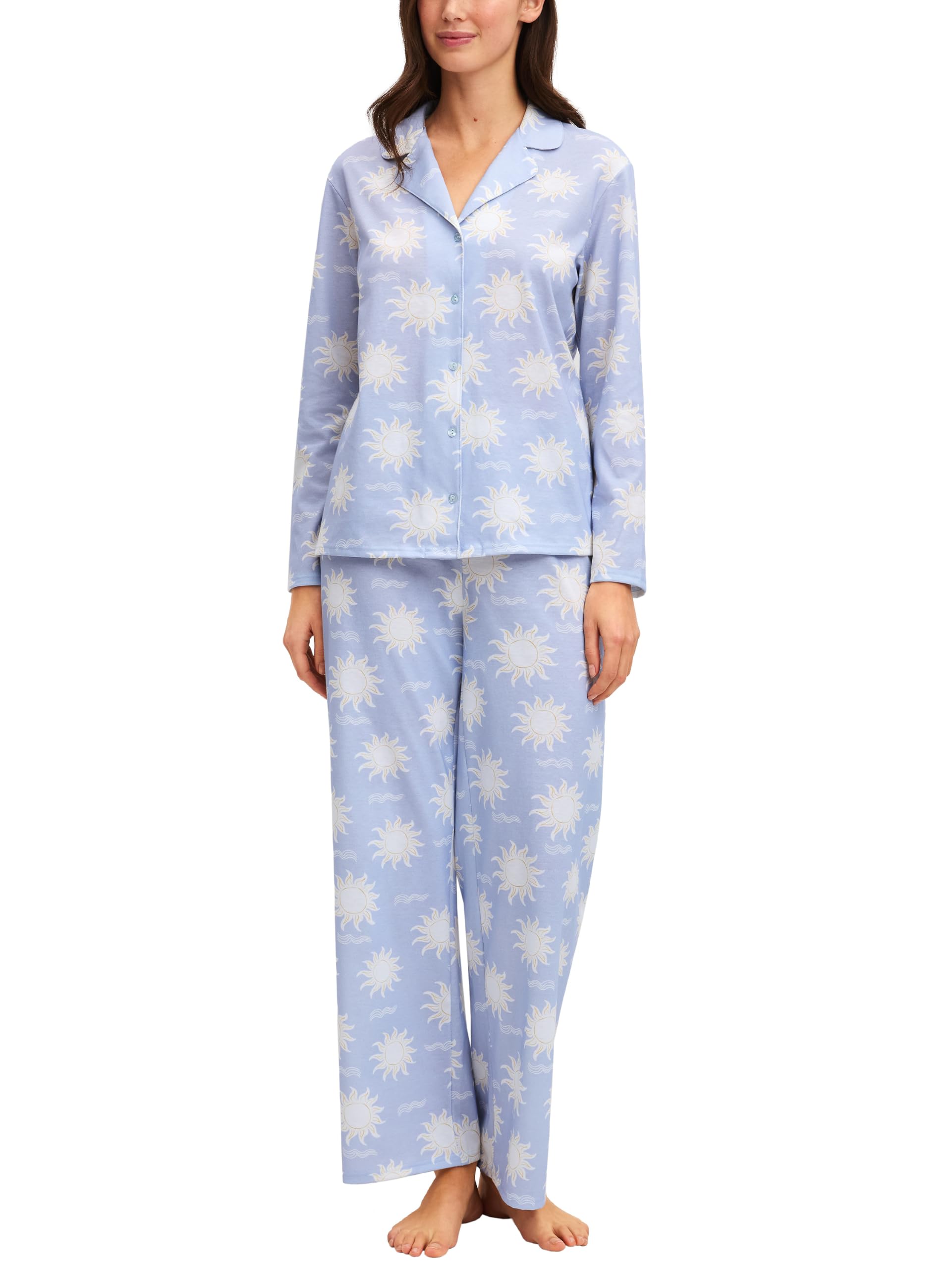 calida-botanic-dreams-pyjama-damen-red-violet-36-38 image 6