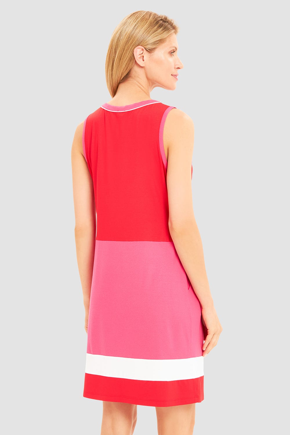 r-sch-be-happy-strandkleid-knielang-rot-color-blocking image 3
