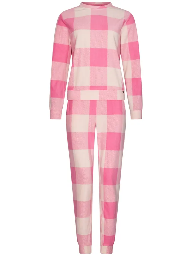 rebelle-cin-cin-pyjama-rosa-kariert-polar-fleece image 1