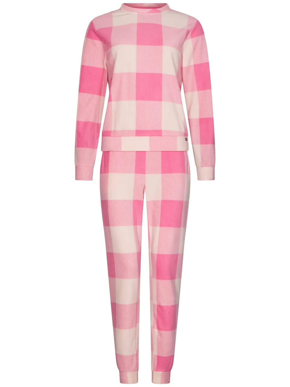rebelle-cin-cin-pyjama-rosa-kariert-polar-fleece image 1