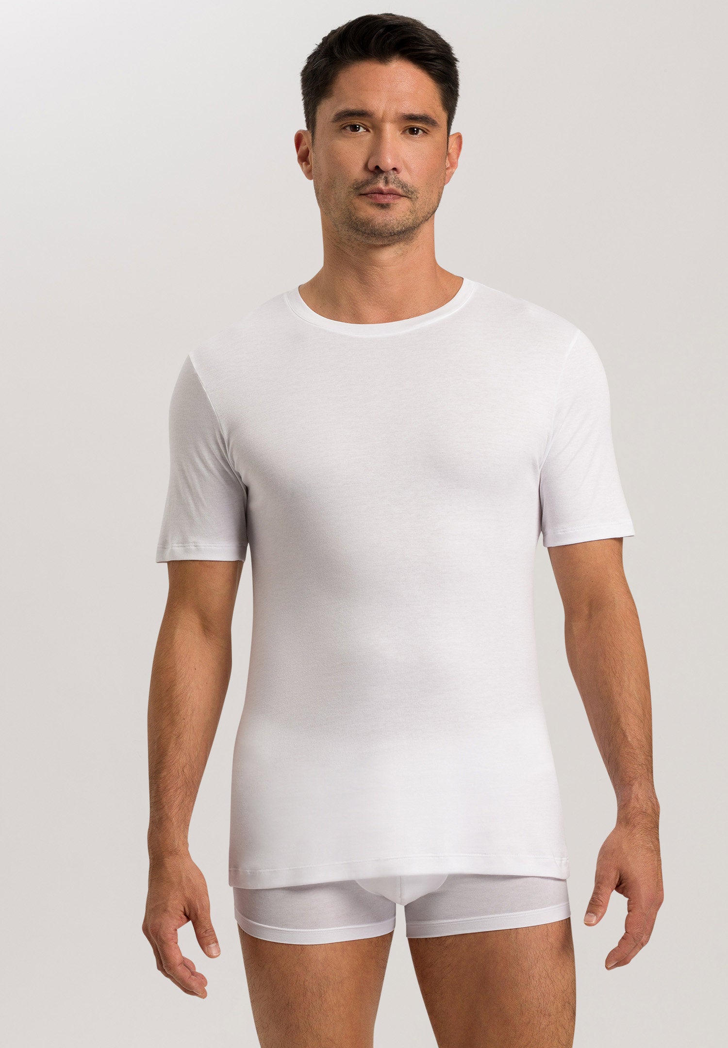 hanro-sea-island-cotton-t-shirt-herren-wei image 2