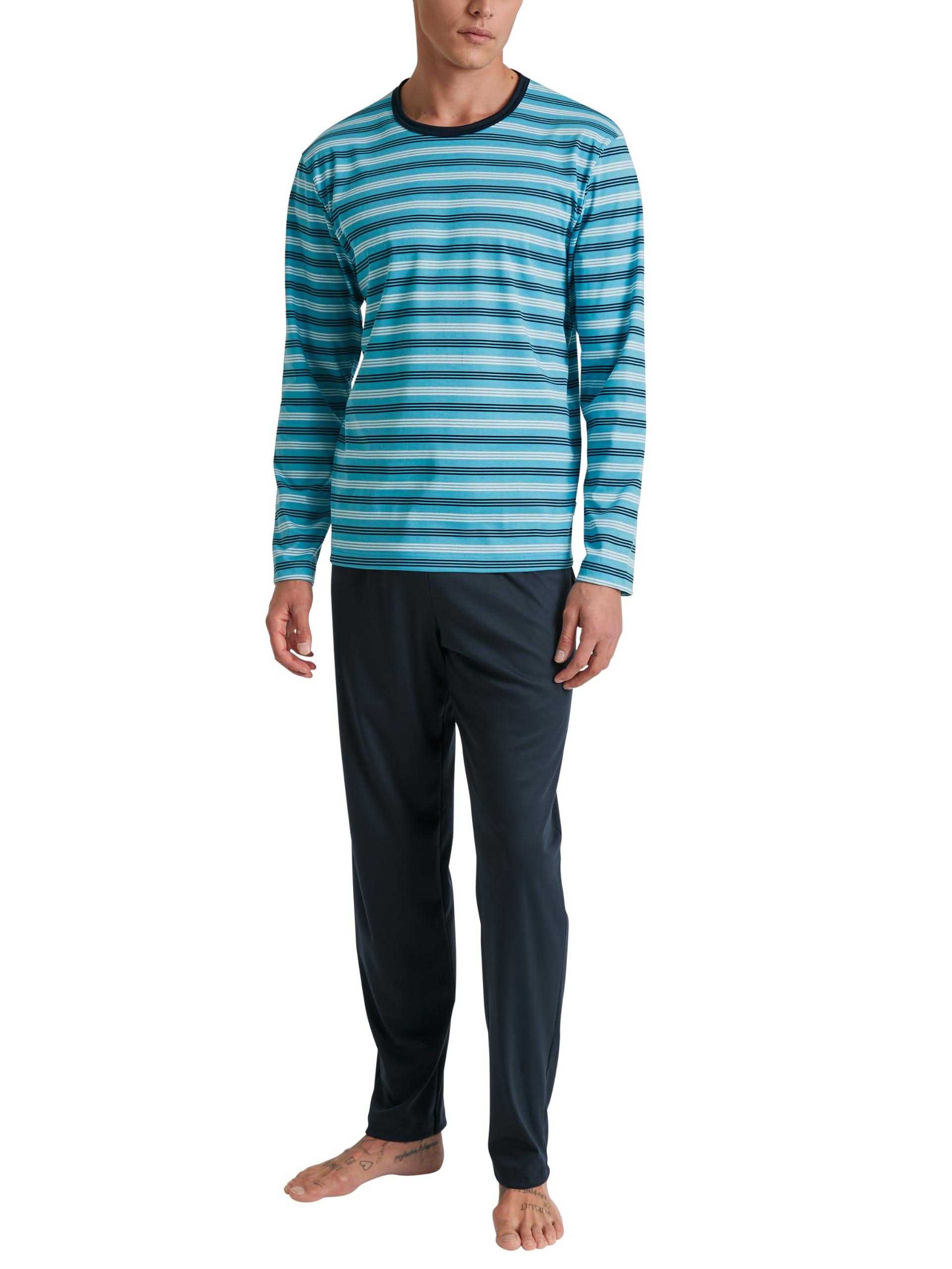 calida-relax-enjoy-pyjama-herren-52-54-interlock-baumwolle image 1
