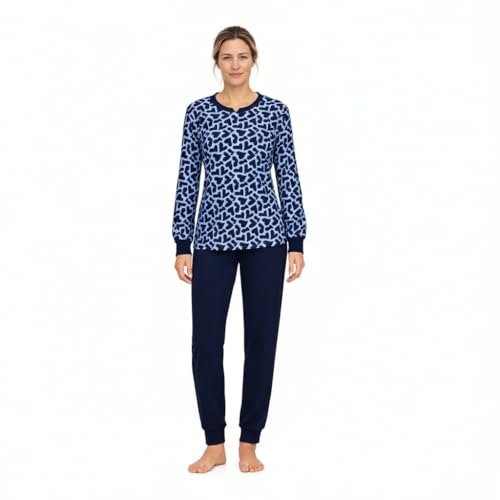 ringella-women-men-damen-schlafanzug-blau-gr-36-baumwolle image 6