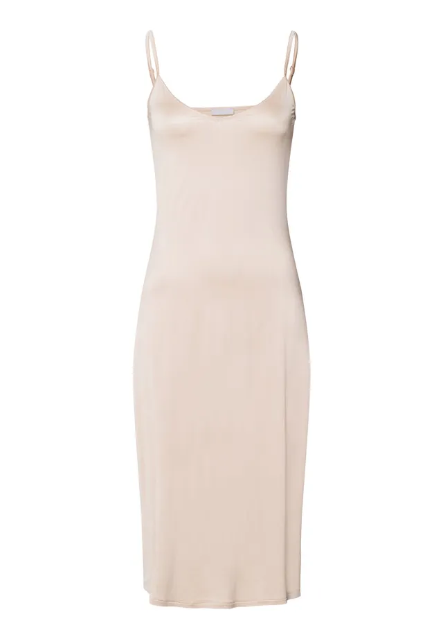 hanro-satin-deluxe-bodydress-110cm-unterkleid-natural image 1