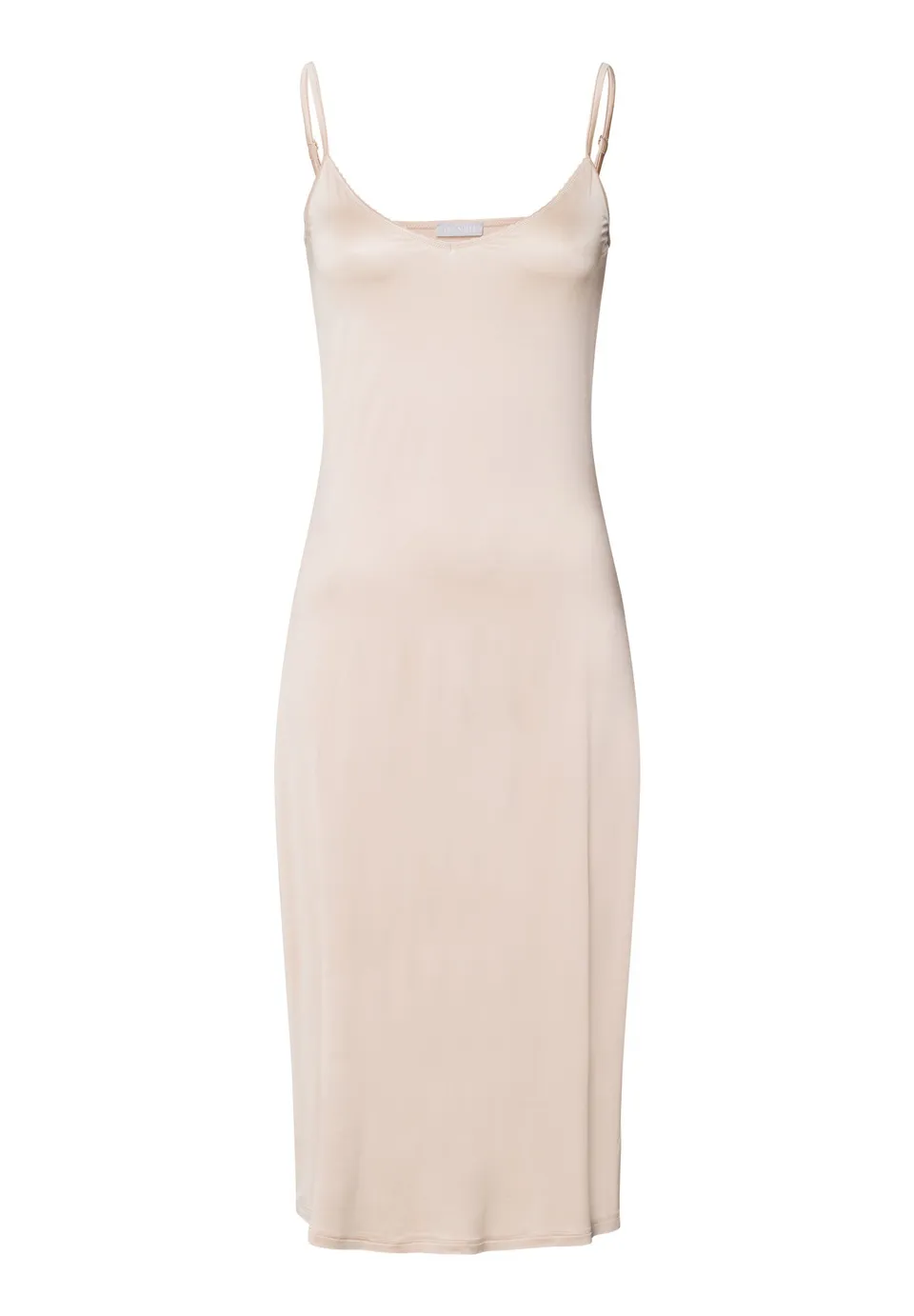 hanro-satin-deluxe-bodydress-110cm-unterkleid-natural image 1