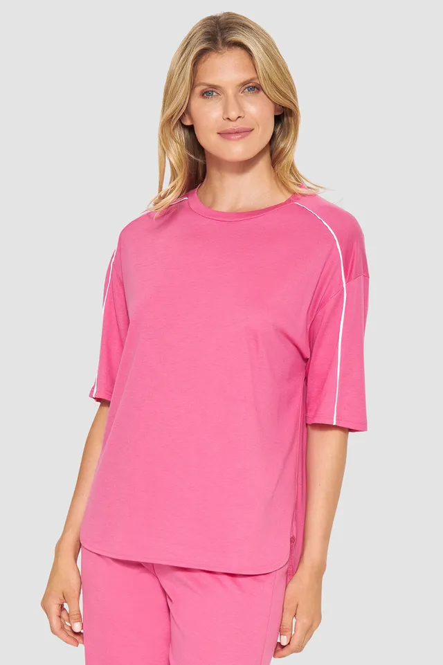 r-sch-be-happy-shirt-kurzarm-t-shirt-pink-paspel image 1