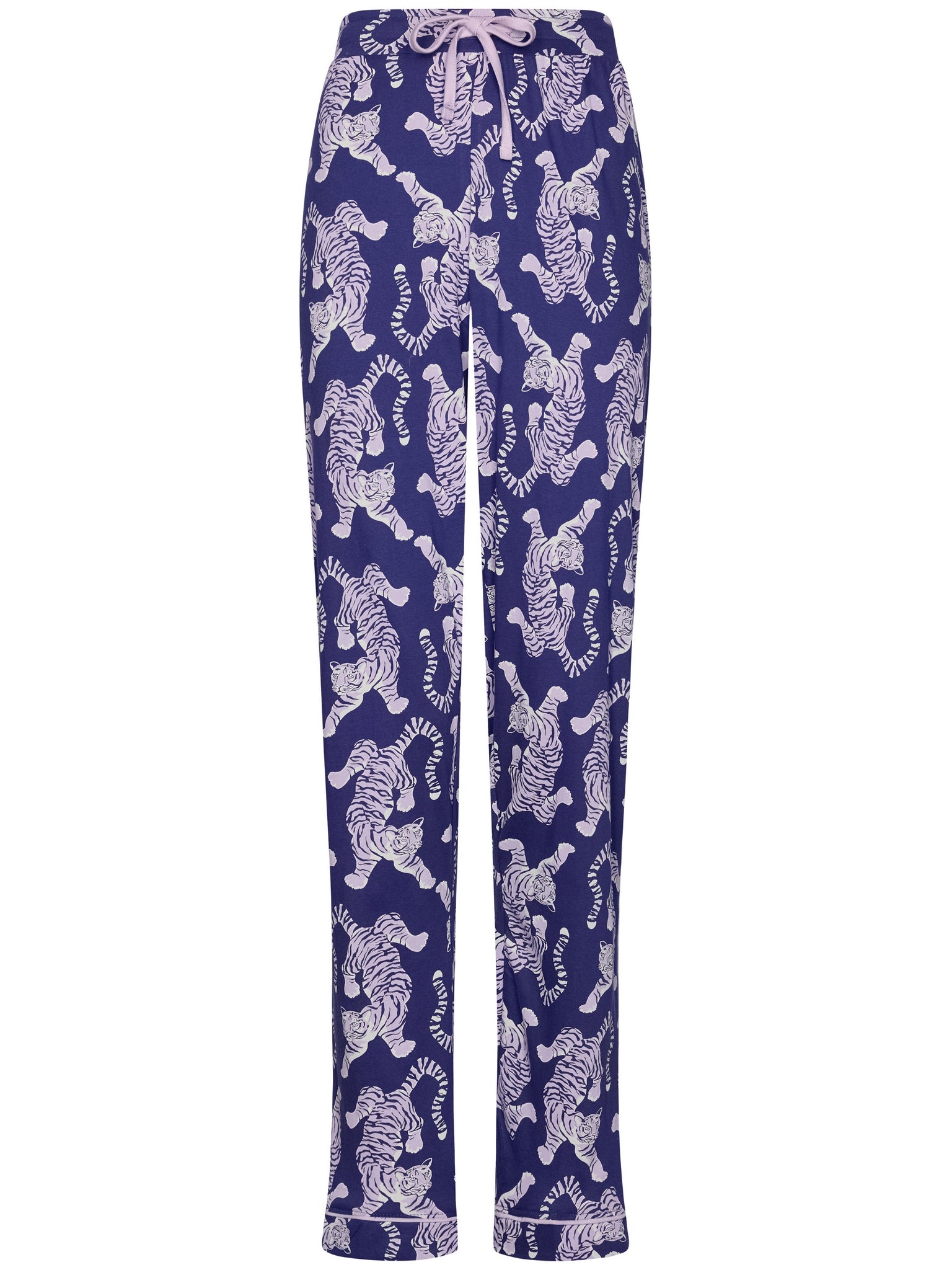 rebelle-tiger-star-pyjama-lila-bio-baumwolle-knopf image 2