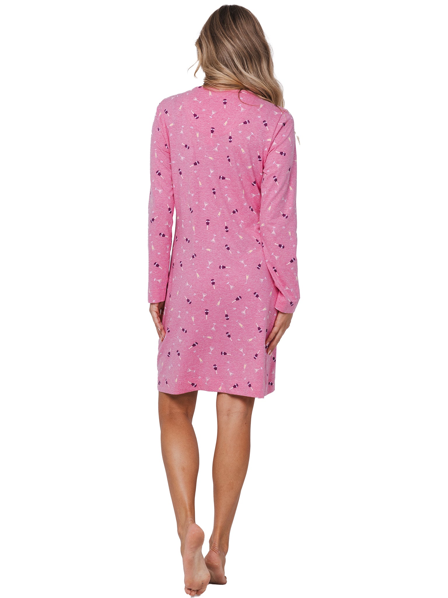 rebelle-cin-cin-nachthemd-rosa-champagner-baumwolle-langarm image 3