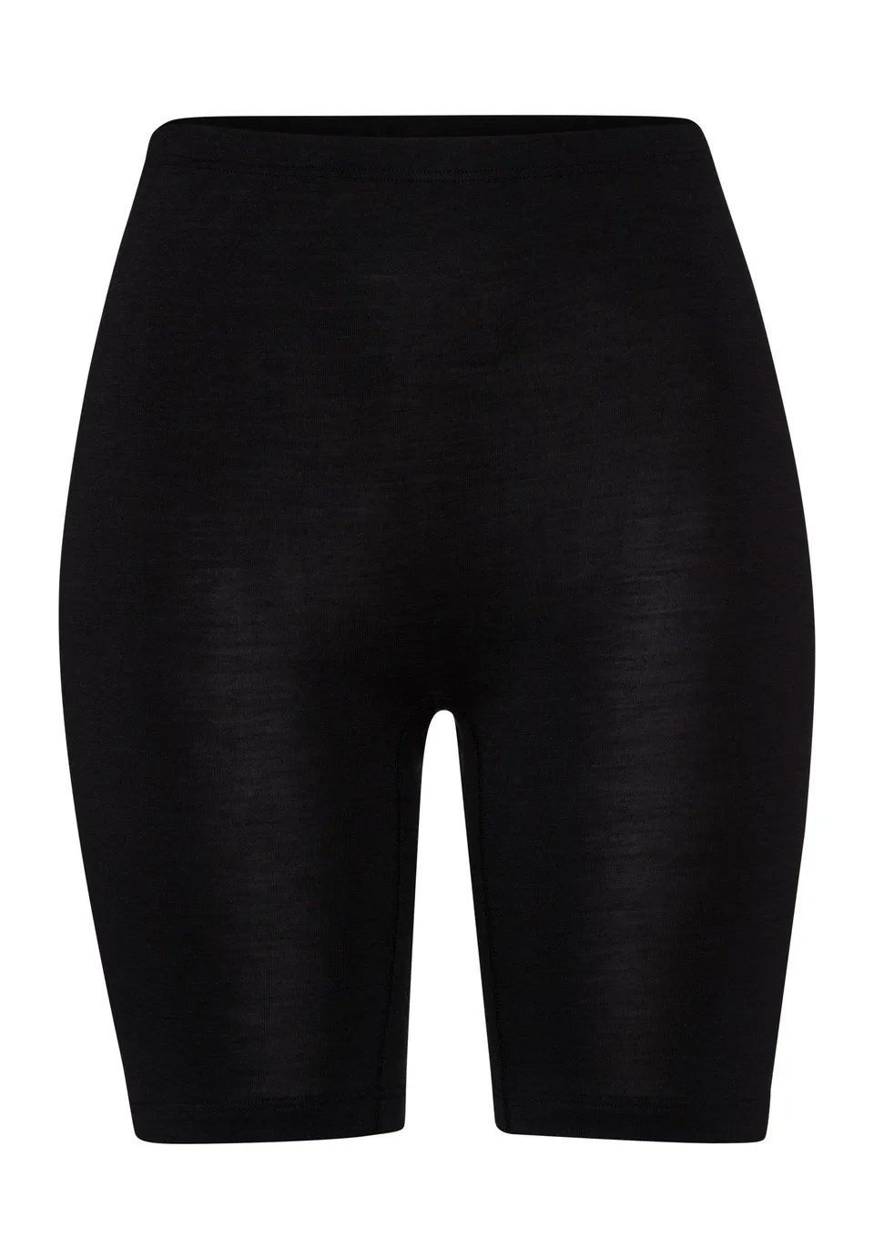 hanro-woolen-silk-shorty-schwarz-wolle-seide-nahtlos image 1