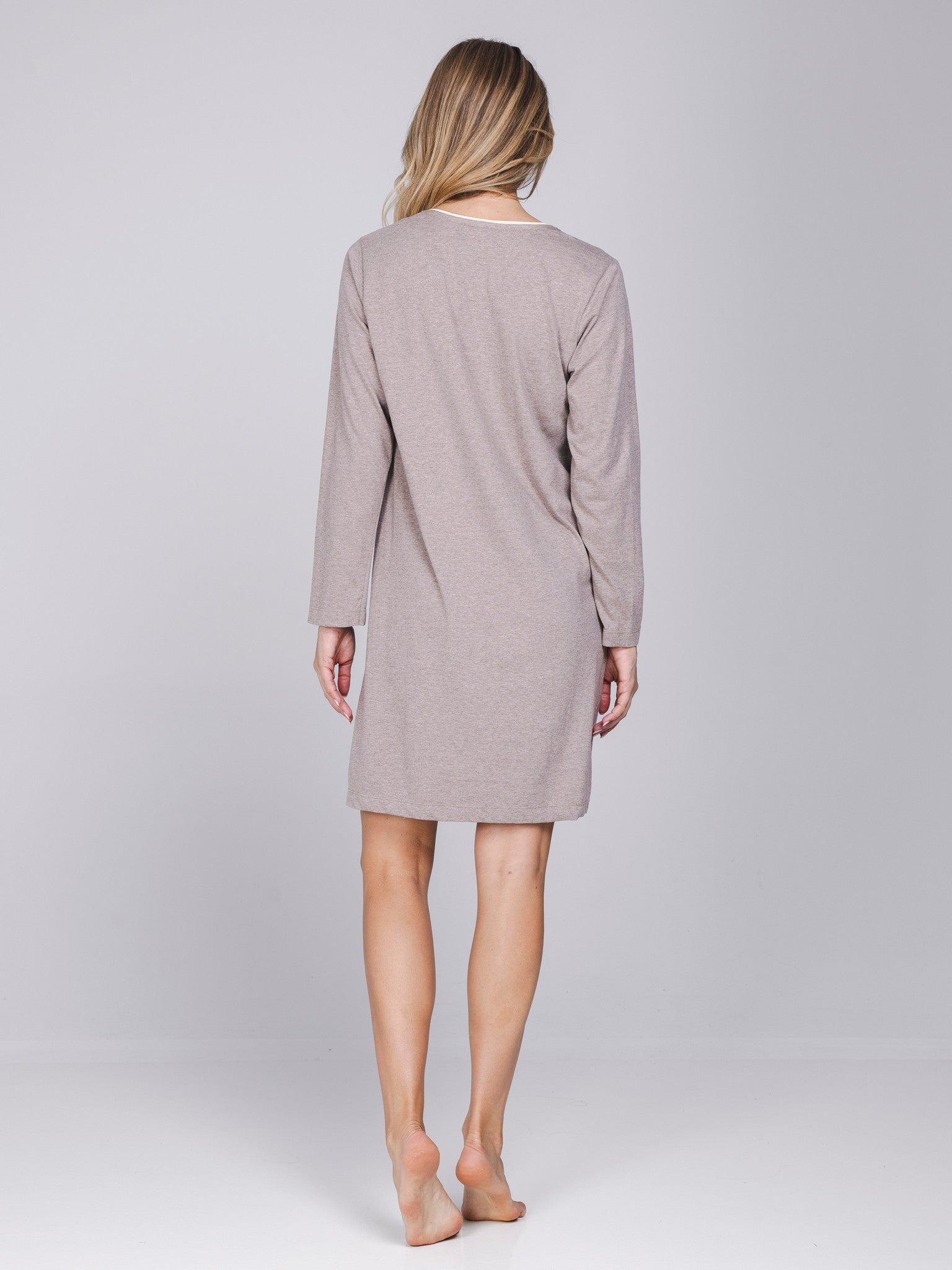 pastunette-harmony-nachthemd-beige-baumwolle-langarm image 4