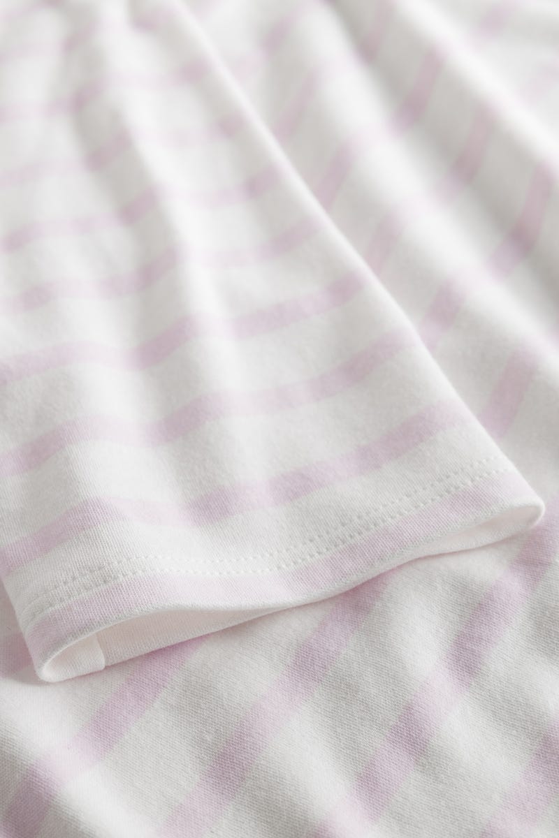 r-sch-be-happy-nachthemd-knielang-ringel-rosa-langarm image 6