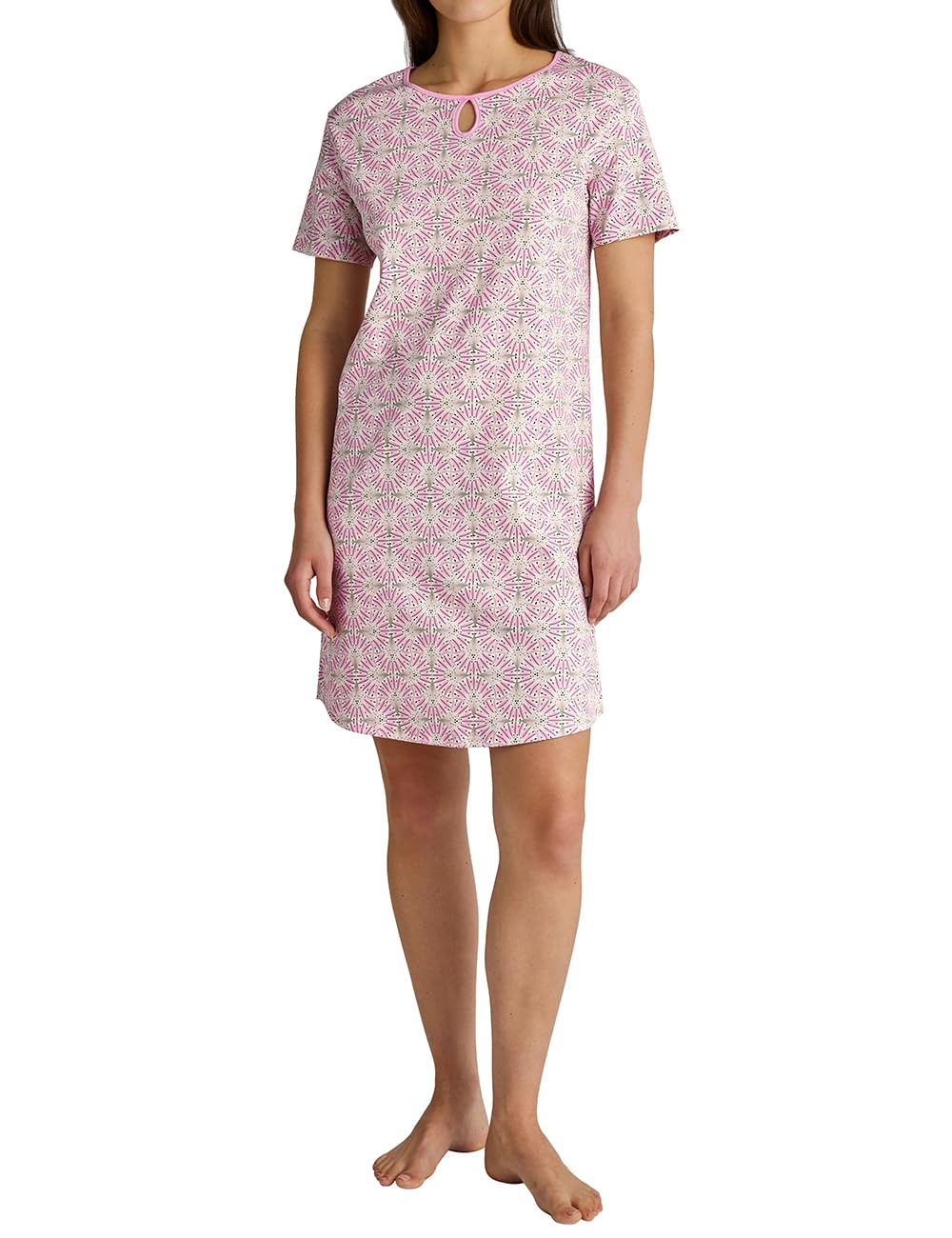 calida-sweet-dreams-damen-nachthemd-kurzarm-100-baumwolle image 1