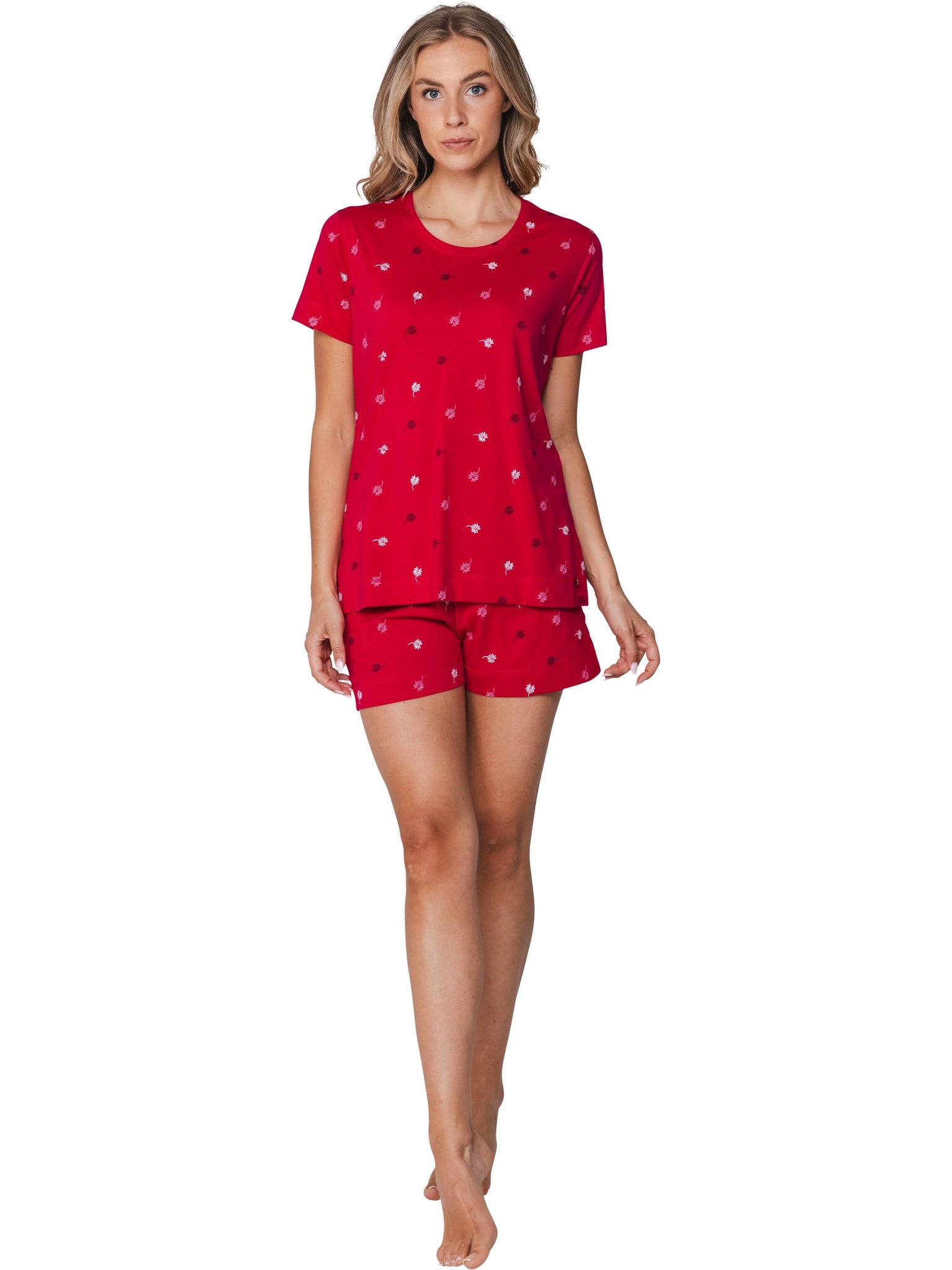 myrebelle-palm-springs-shortama-pink-palmen-bio-baumwolle image 3