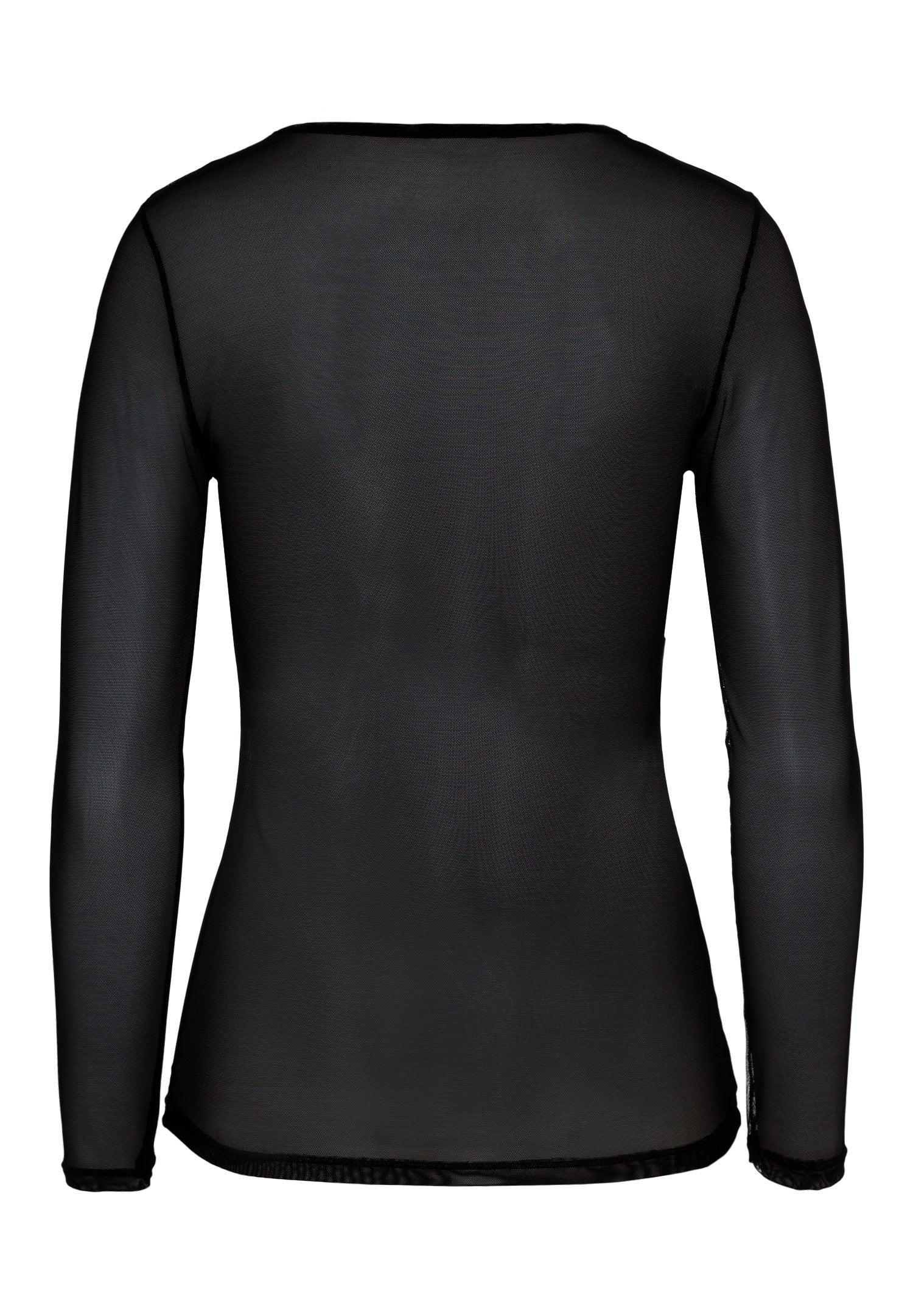 hanro-smooth-illusion-langarmshirt-schwarz-t-ll-transparent image 3
