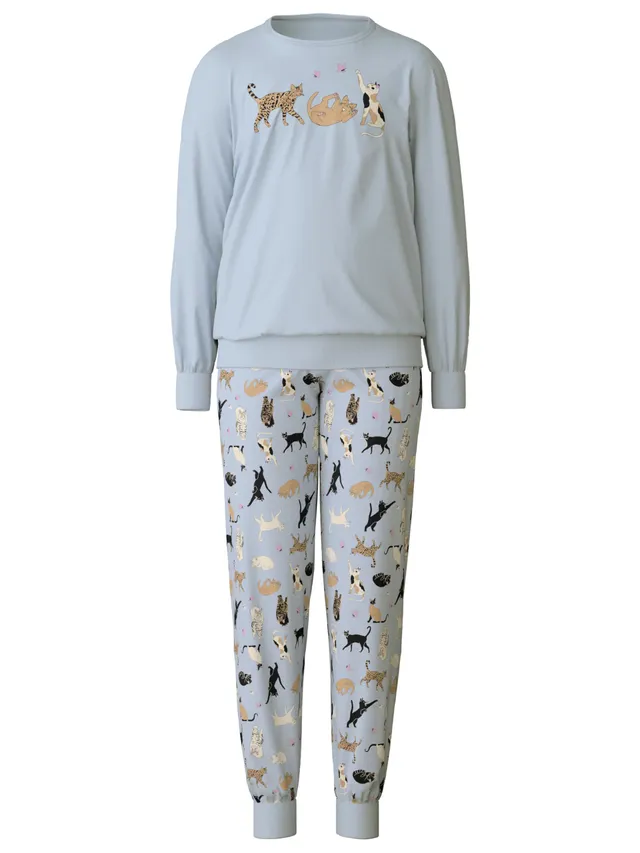 calida-favourites-sleep-kids-kitty-pyjamaset-harmony-blue-128 image 1
