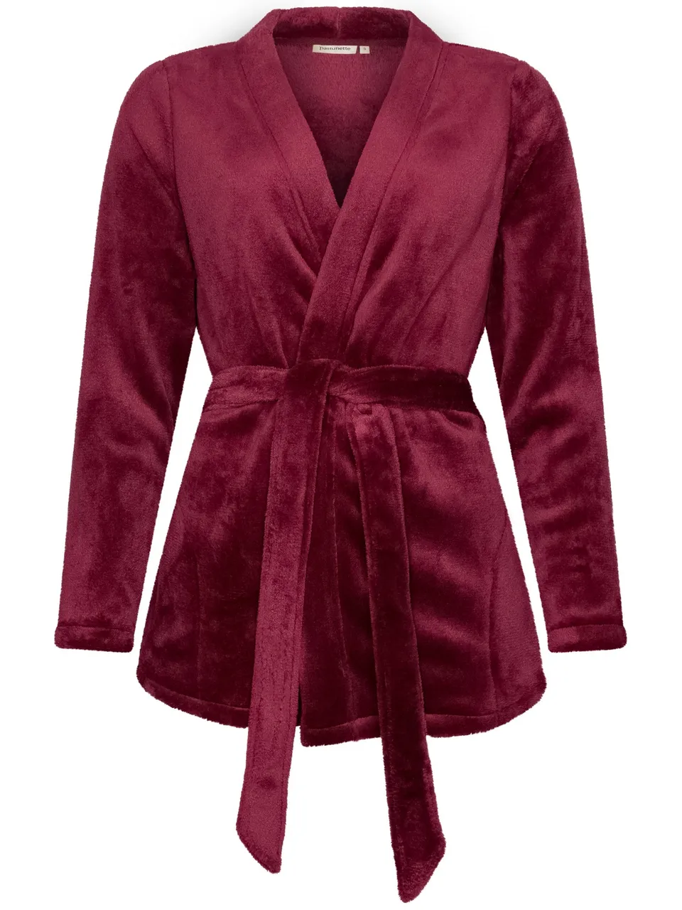 pastunette-premium-burgundy-dream-hausmantel-bordeaux-coral-fleece image 1