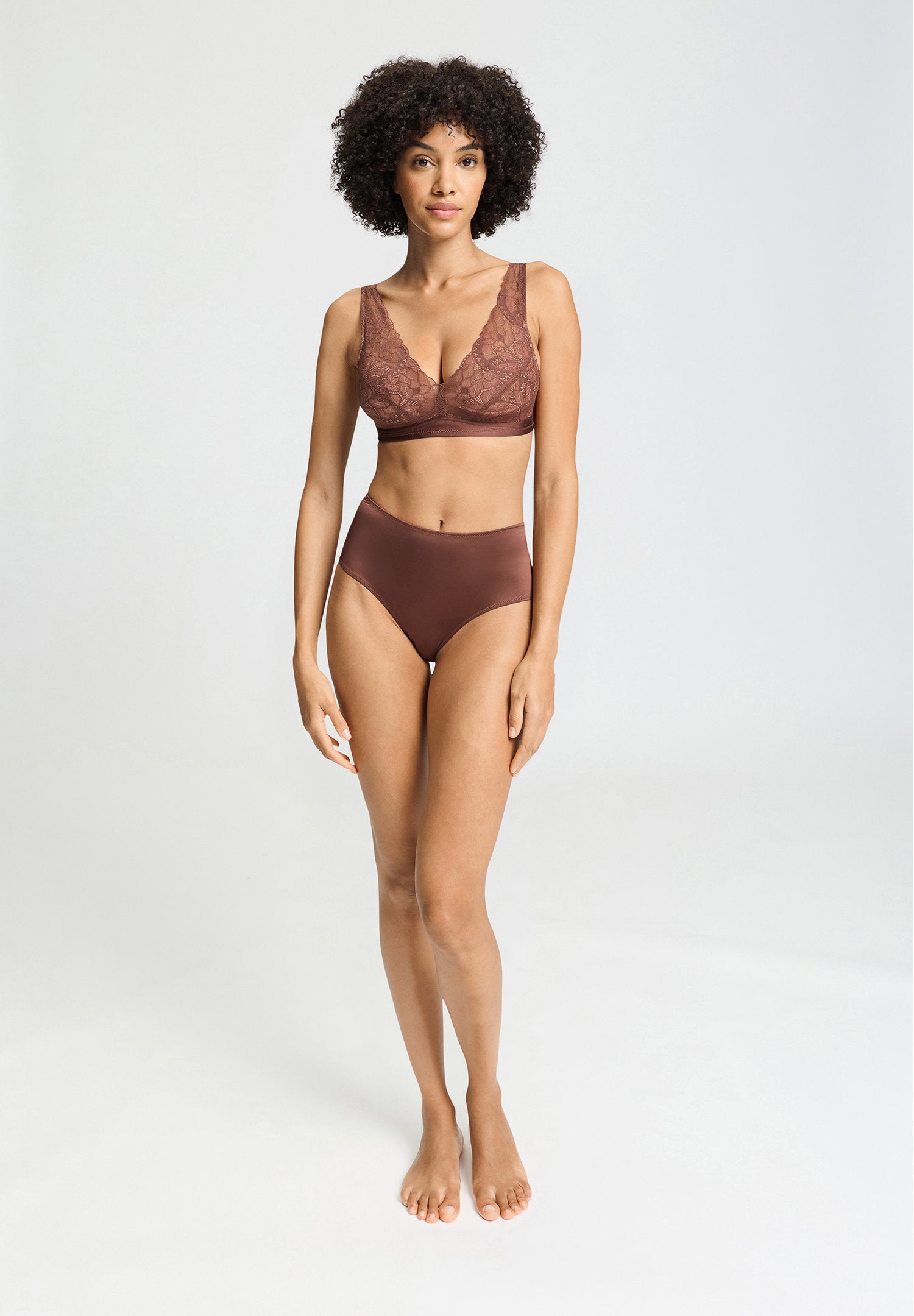 hanro-azelia-maxi-briefs-slip-cinnamon-mit-spitze-viskose image 6