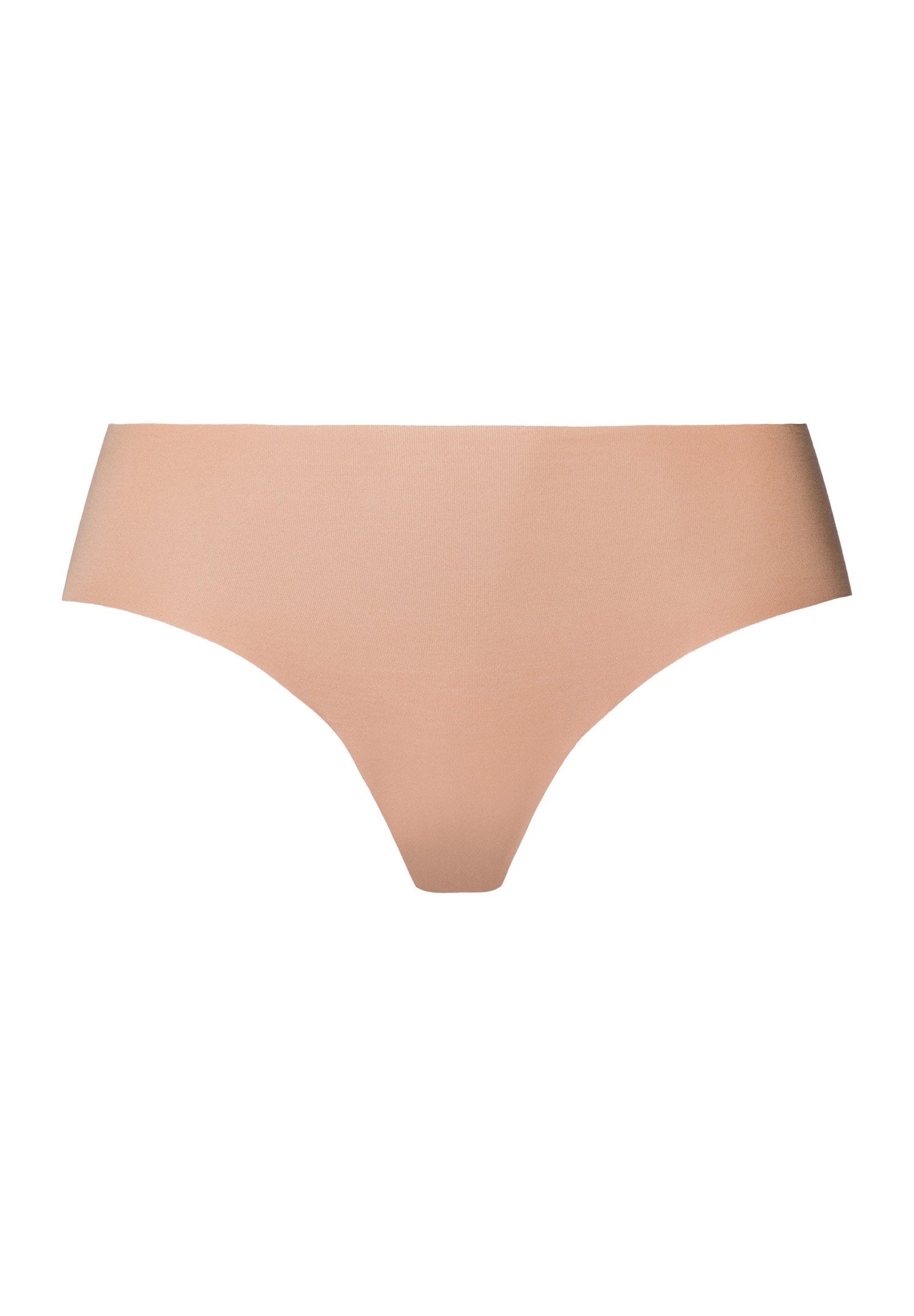 hanro-invisible-cotton-midi-briefs-slip-beige-nahtlos-baumwolle image 1