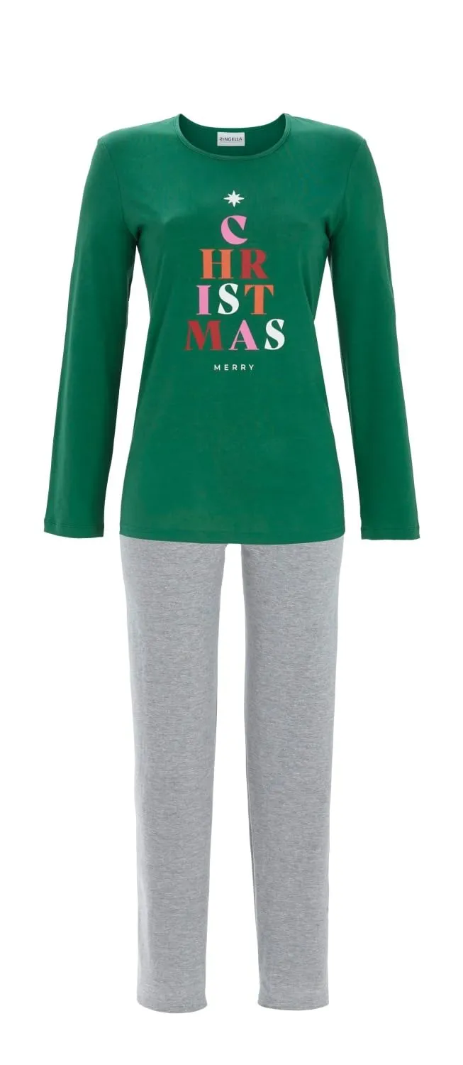 ringella-women-men-pyjama-motivdruck-rot-gr-44 image 1