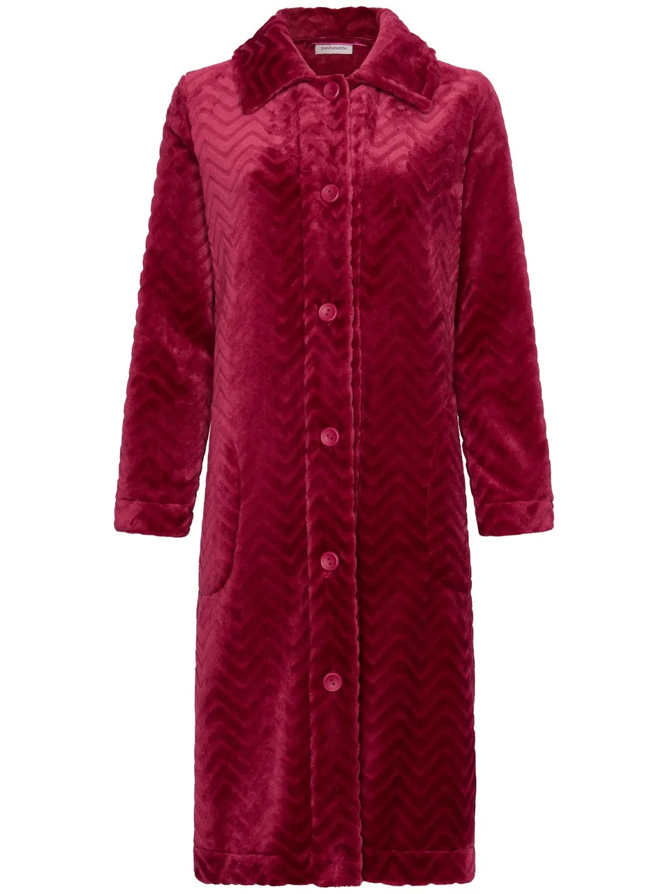 pastunette-rosewood-comfort-morgenmantel-rot-fleece image 1