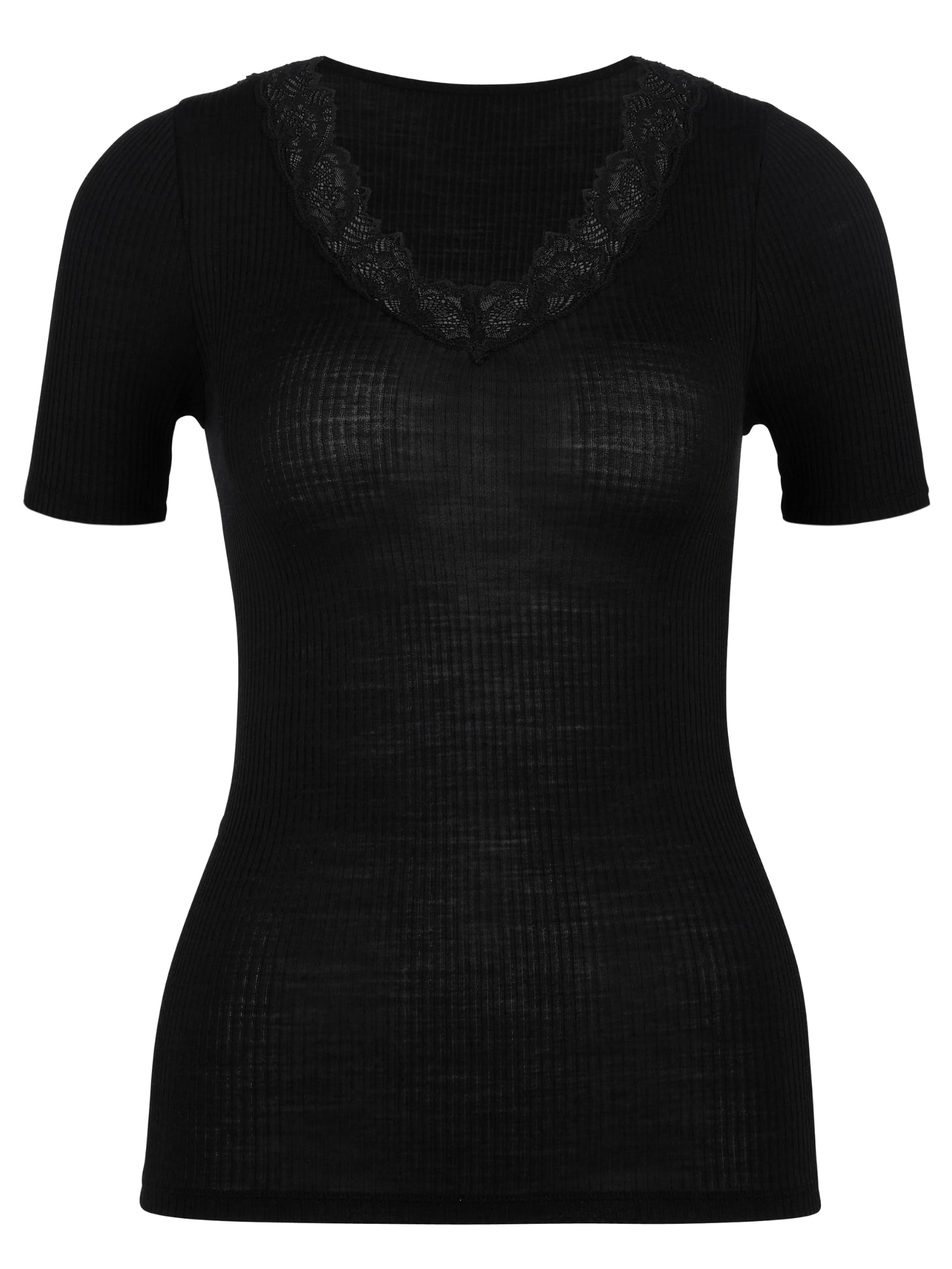 calida-silky-wool-joy-t-shirt-damen-spitze-schwarz image 3