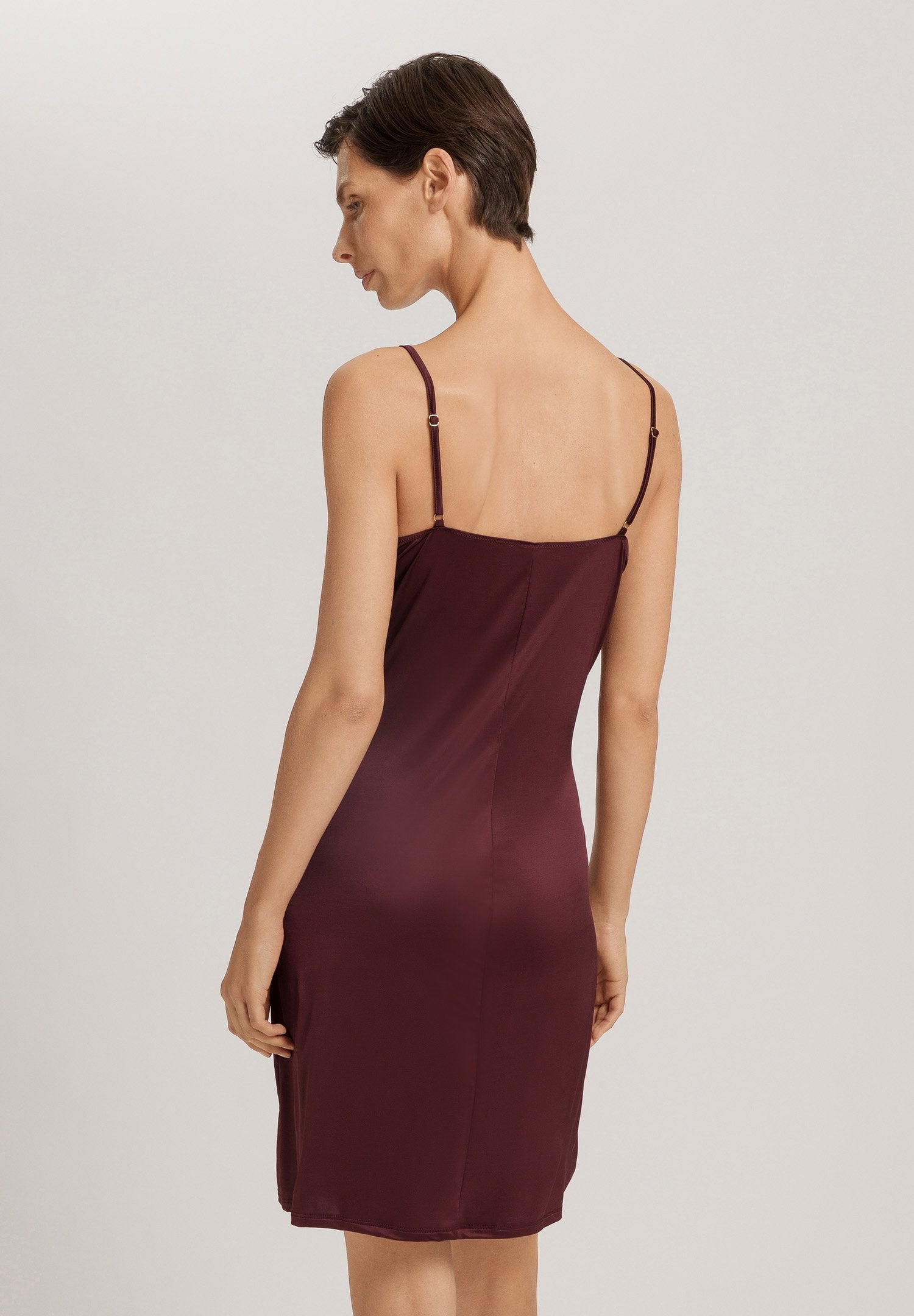 hanro-lilith-negligee-90cm-unterkleid-vivid-brown-spitze image 4