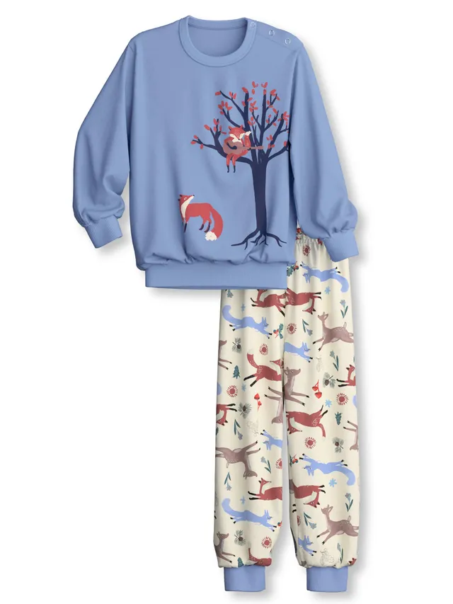 calida-favourites-sleep-pyjama-blau-kinder-92-98-baumwolle image 1