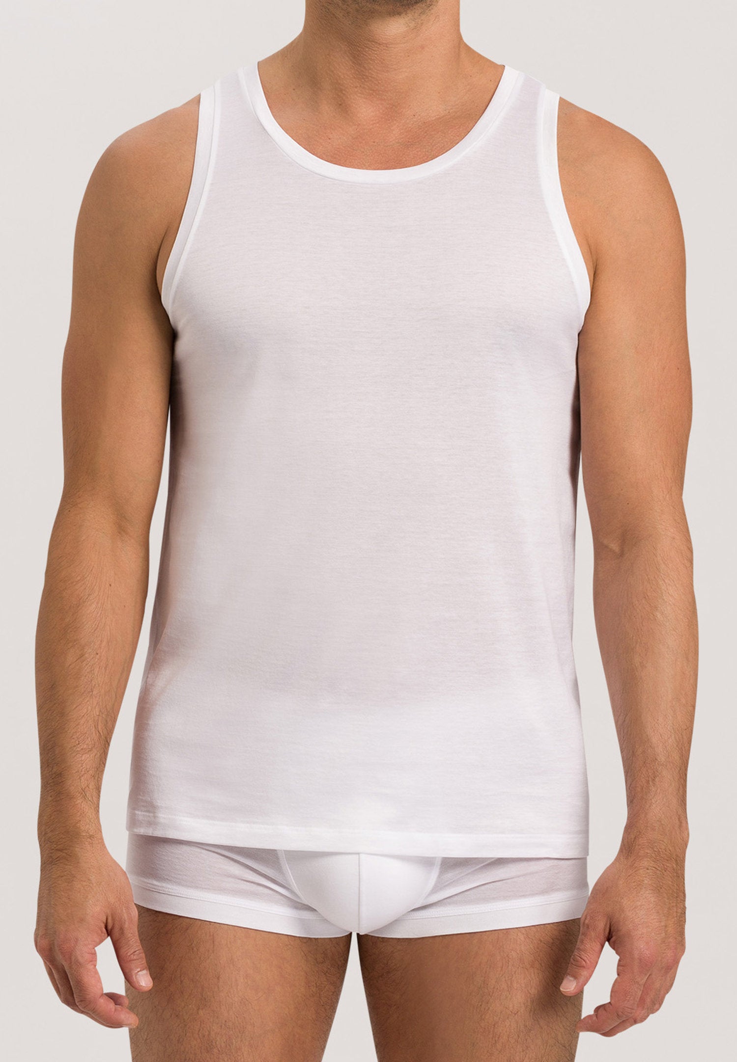 hanro-cotton-sporty-tank-top-wei-baumwolle-herren image 2
