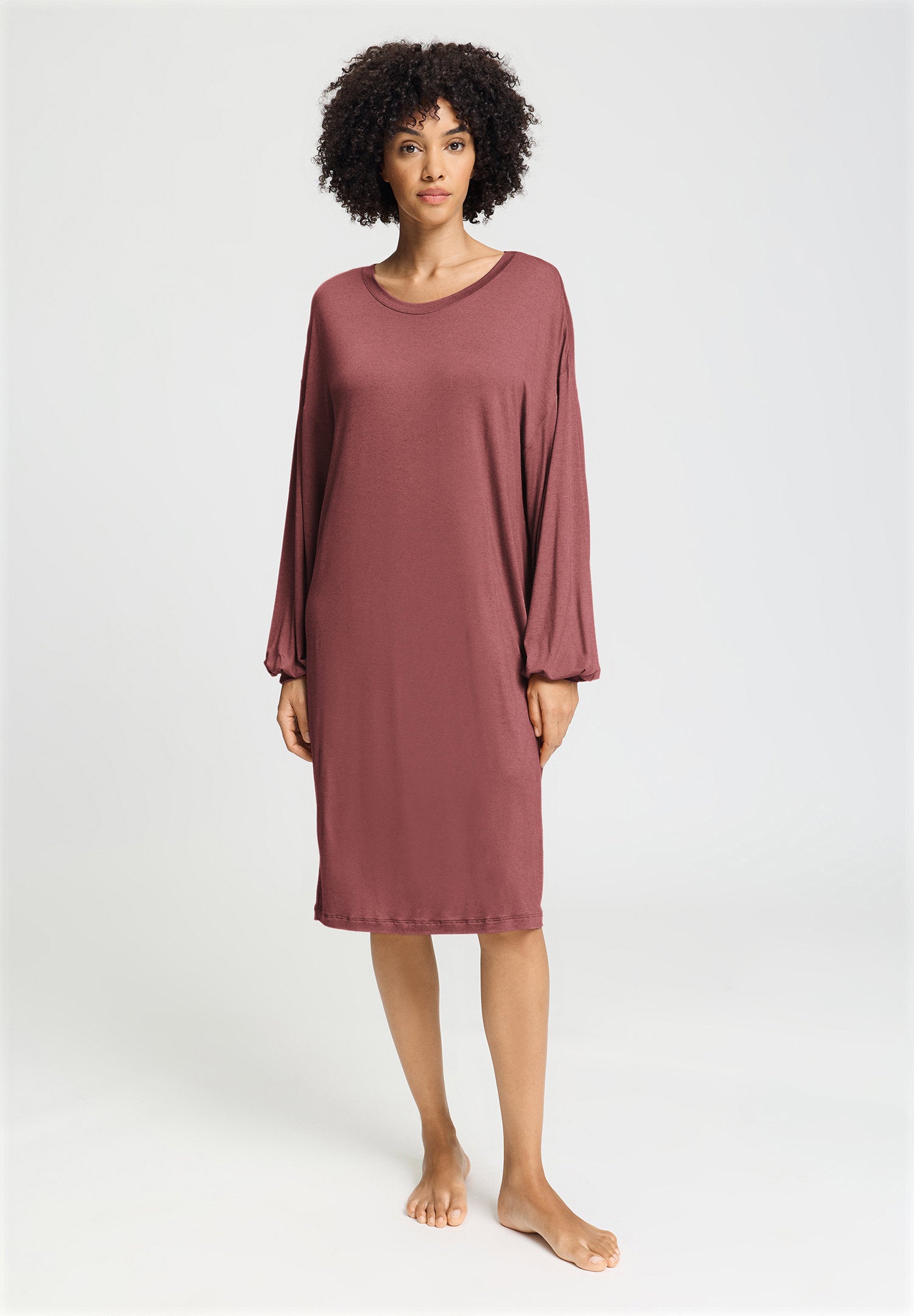 hanro-natural-wear-kleid-078920-apple-butter-mit-kaschmir image 2